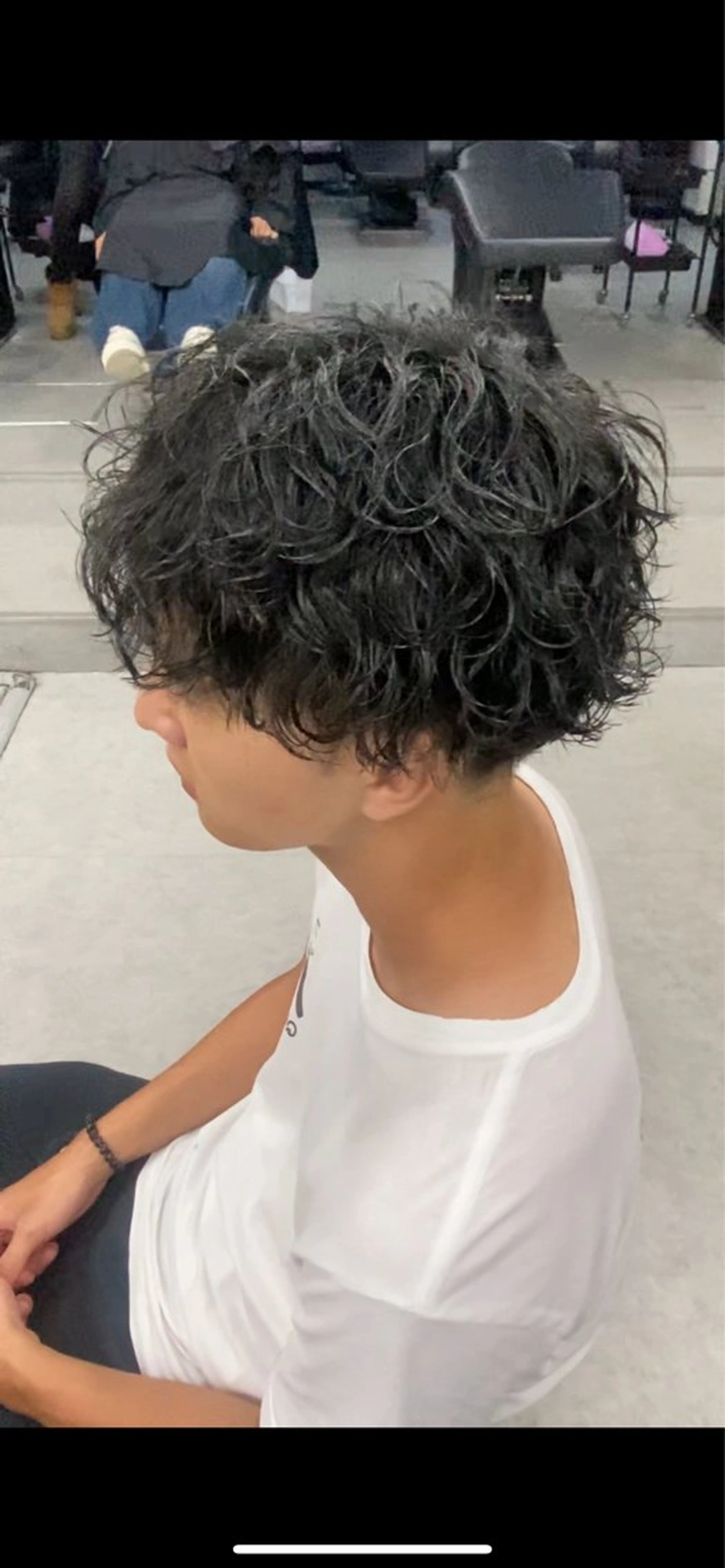 ショート カラー パーマ ハイライトカラー メッシュ ハイライト ショートヘア 縮毛矯正 福井祥太／ニュアンス /韓国メンズ🇰🇷のヘアスタイル