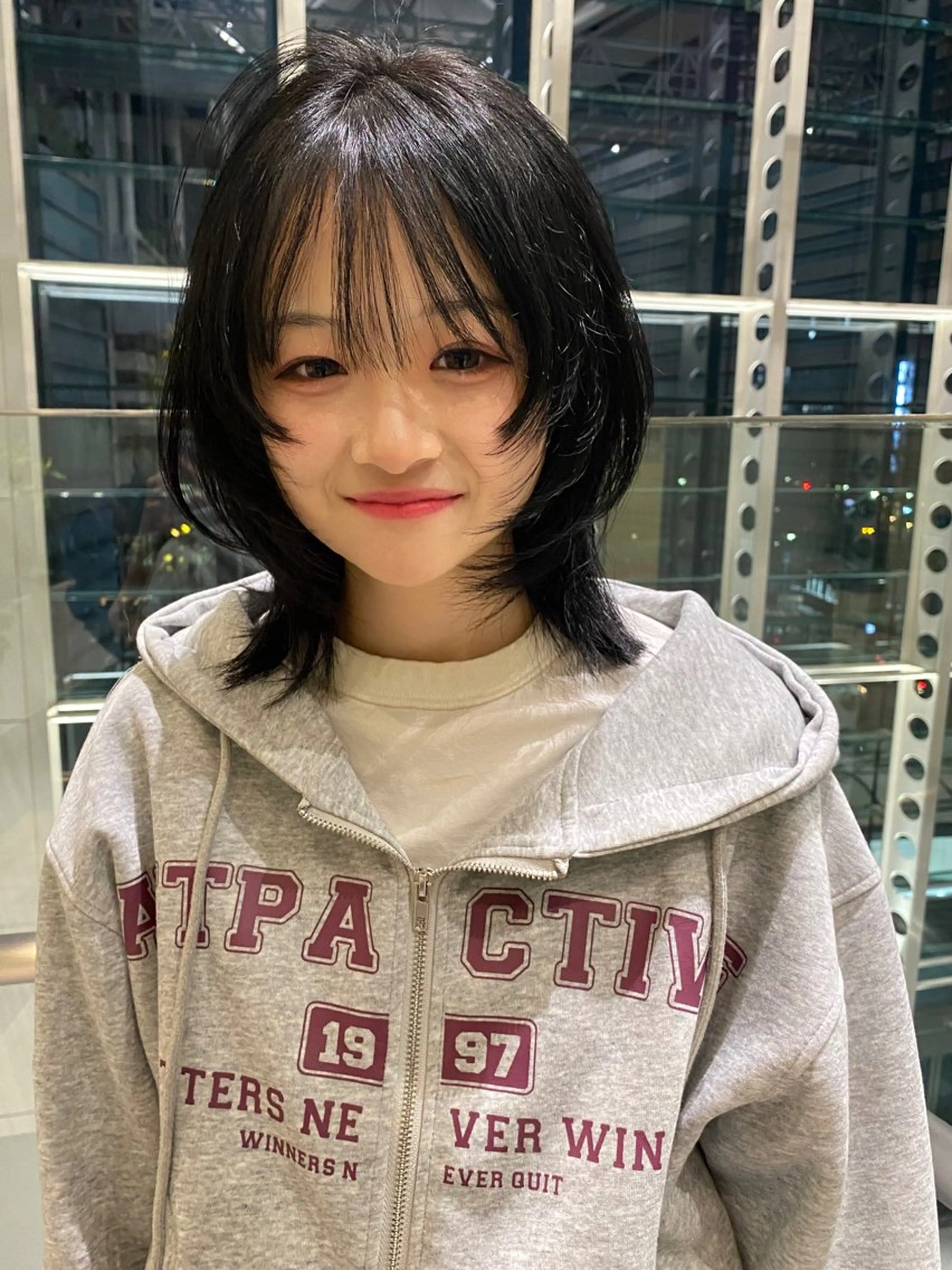 ミディアム カラー 似合わせカット カット ヘアカラー トリートメント mai / linoah˚✧のヘアスタイル