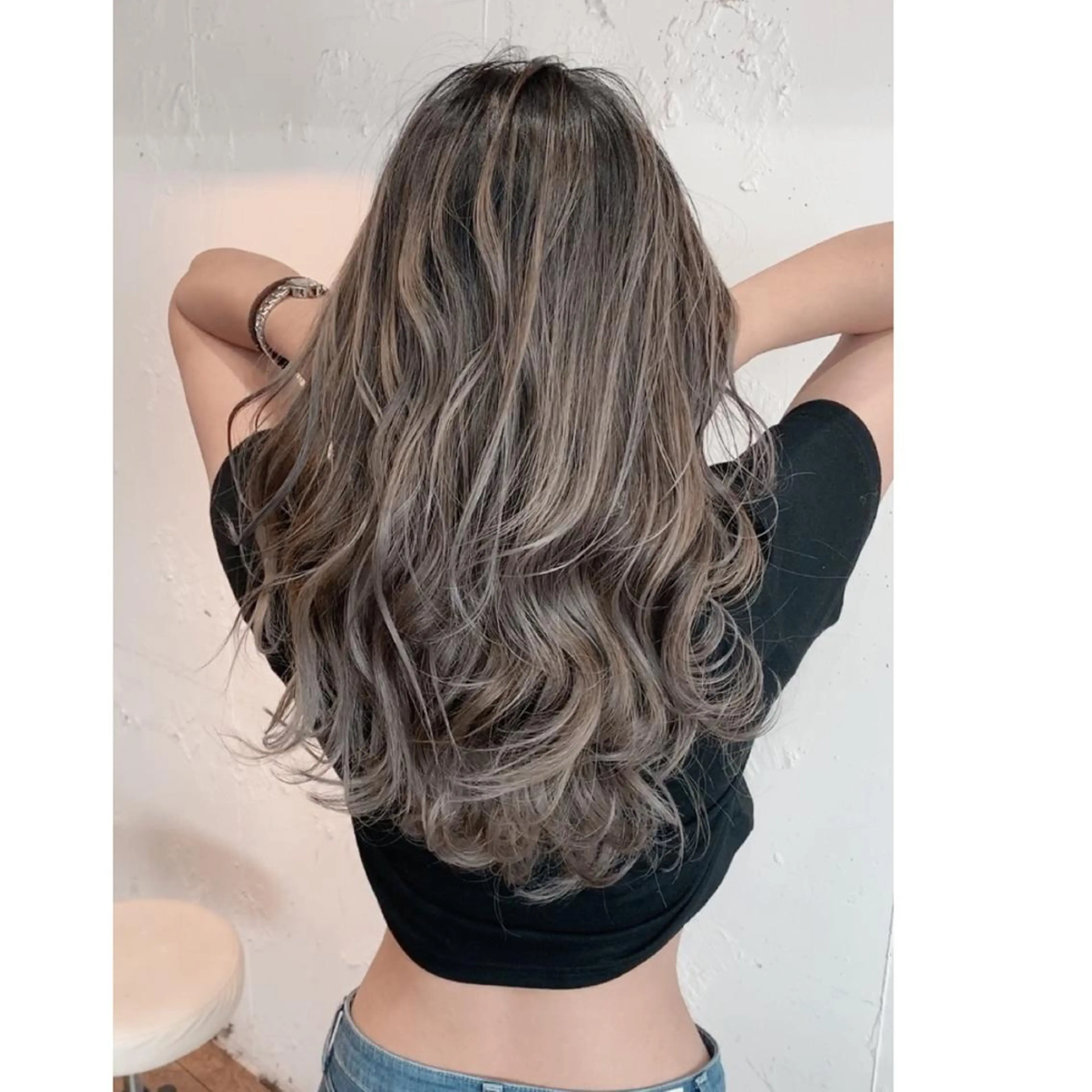 カラー バレイヤージュ ハイライトカラー Beyond（kitaro）所属・石井辰功也 フリーランス美容師のヘアスタイル