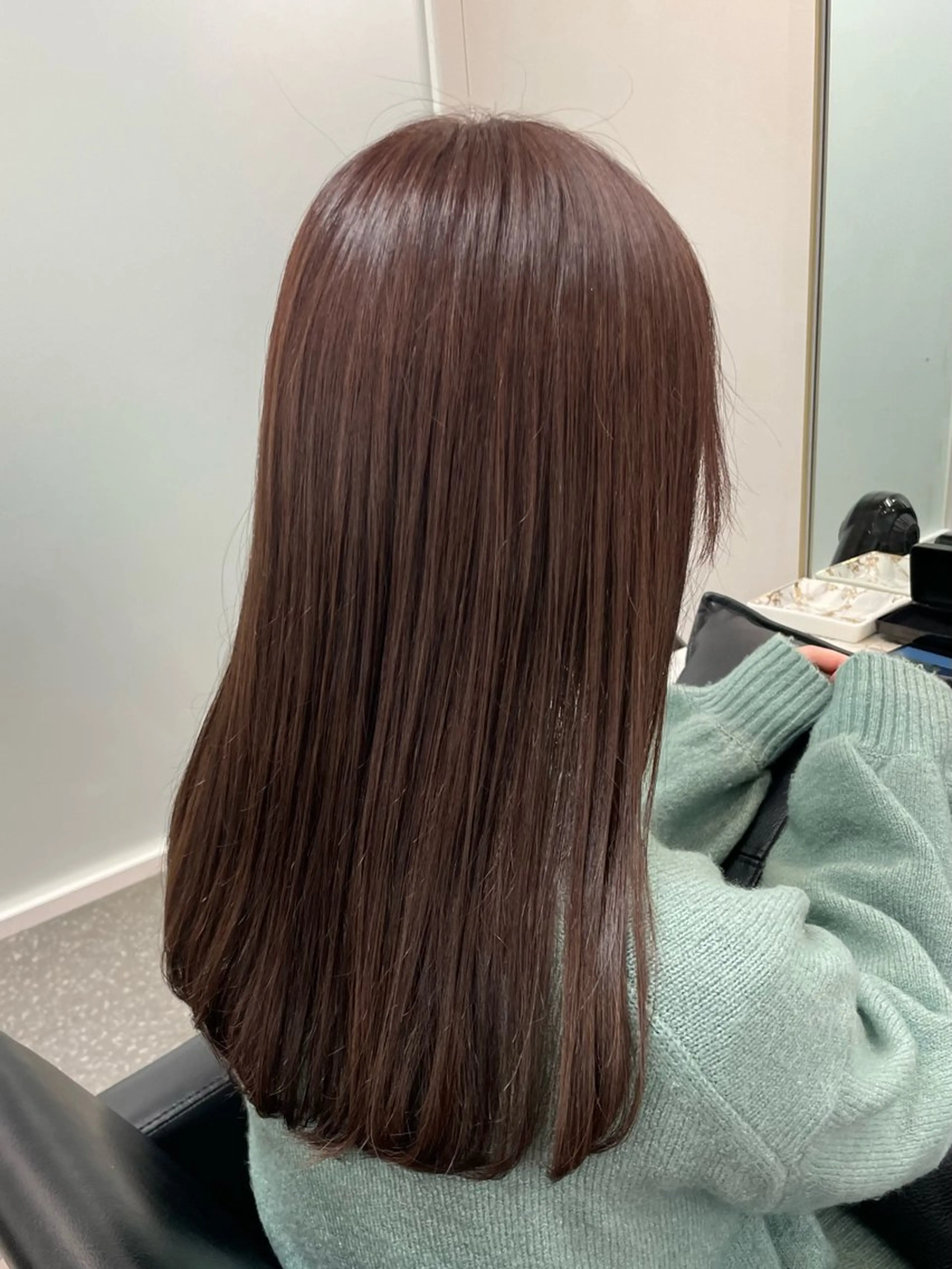 セミロング カラー ヘアカラー トリートメント 暖色/オリーブカラー /中村未来🍒🫒のヘアスタイル