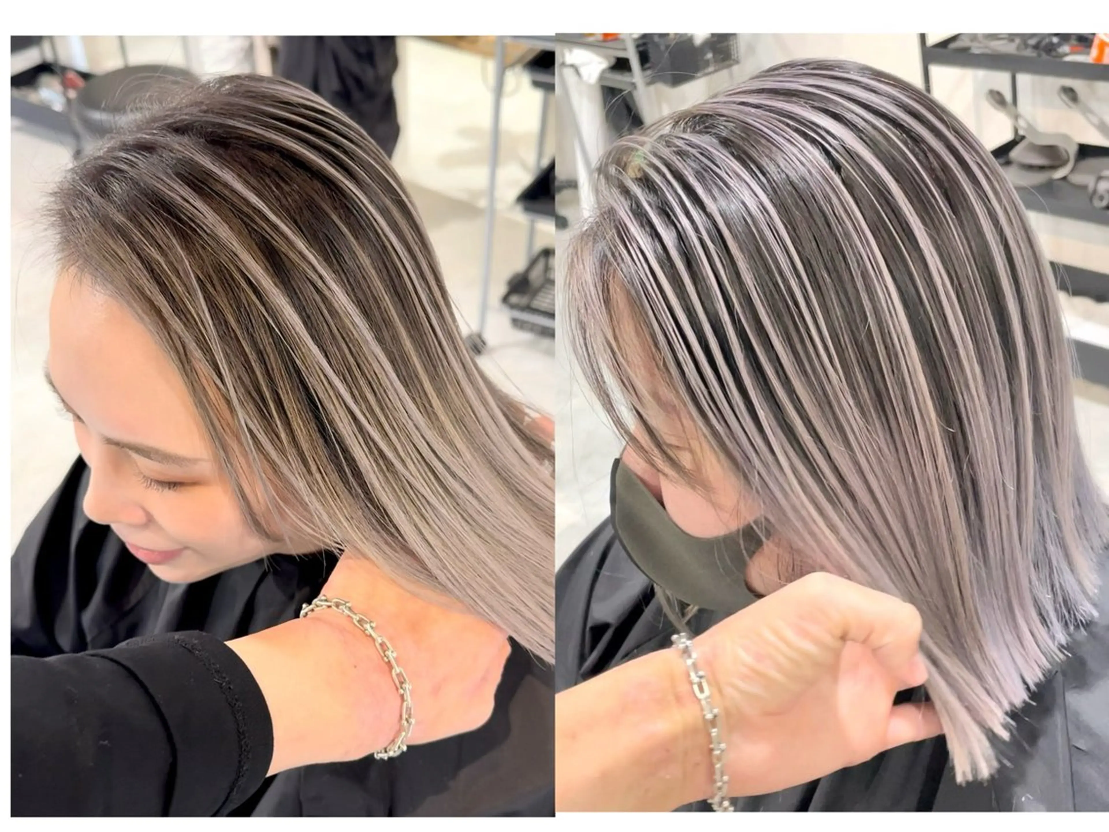 💫【脱白髪染めバレイヤージュor脱白髪染めハイライト】✖︎2STEP tr//バレイヤージュ/写真撮影okの方限定の写真