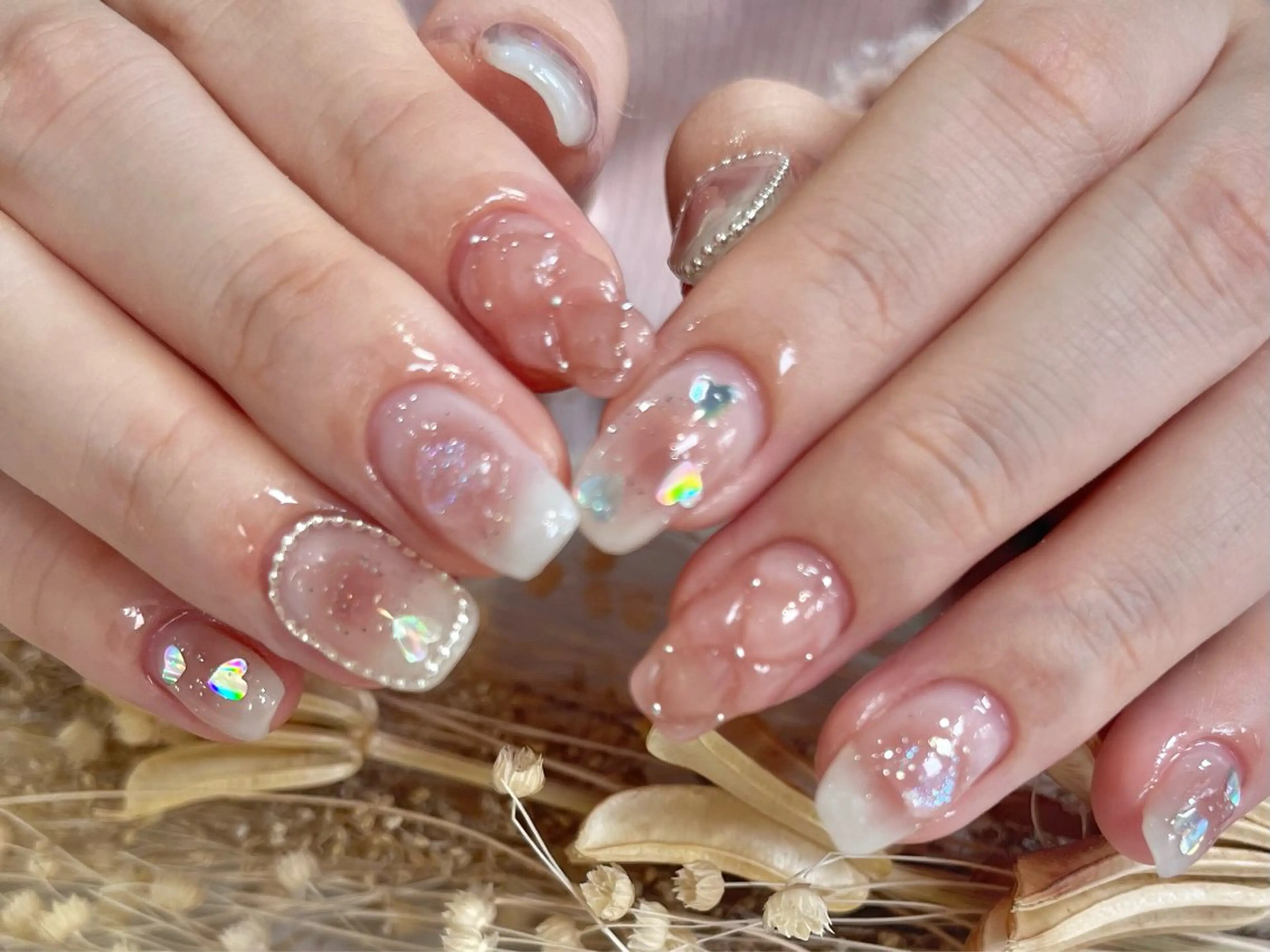 ネイル チークネイル ハンドネイル Queen nail所属・QUEENＮA IＬ JR寺田町1分のネイルデザイン