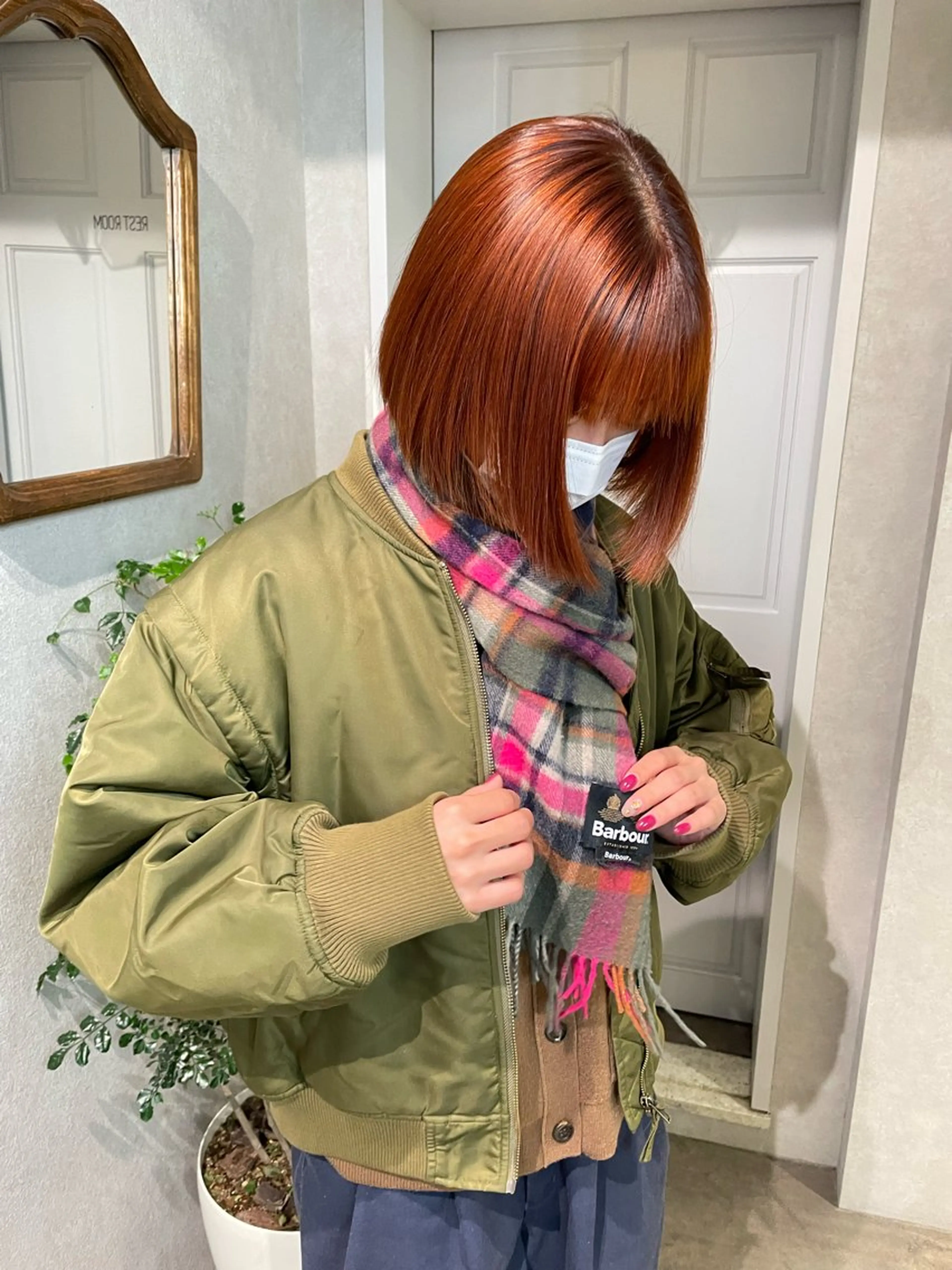 ショート カラー オレンジ カット トリートメント ナチュラル透明感🌱 小山美樹子のヘアスタイル