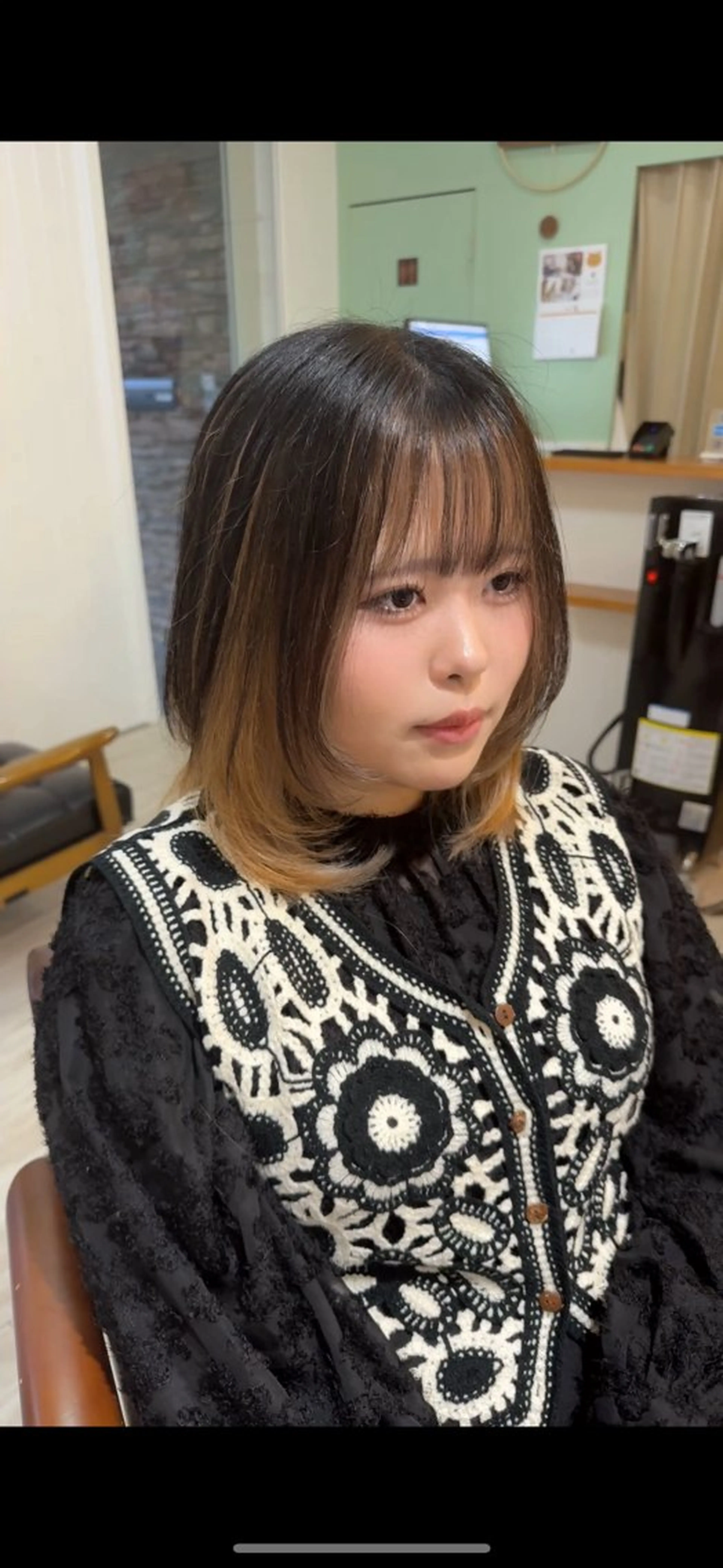 ミディアム カラー 美髪✨艶髪✨髪質改善 カラー特化❣大石優奈のヘアスタイル