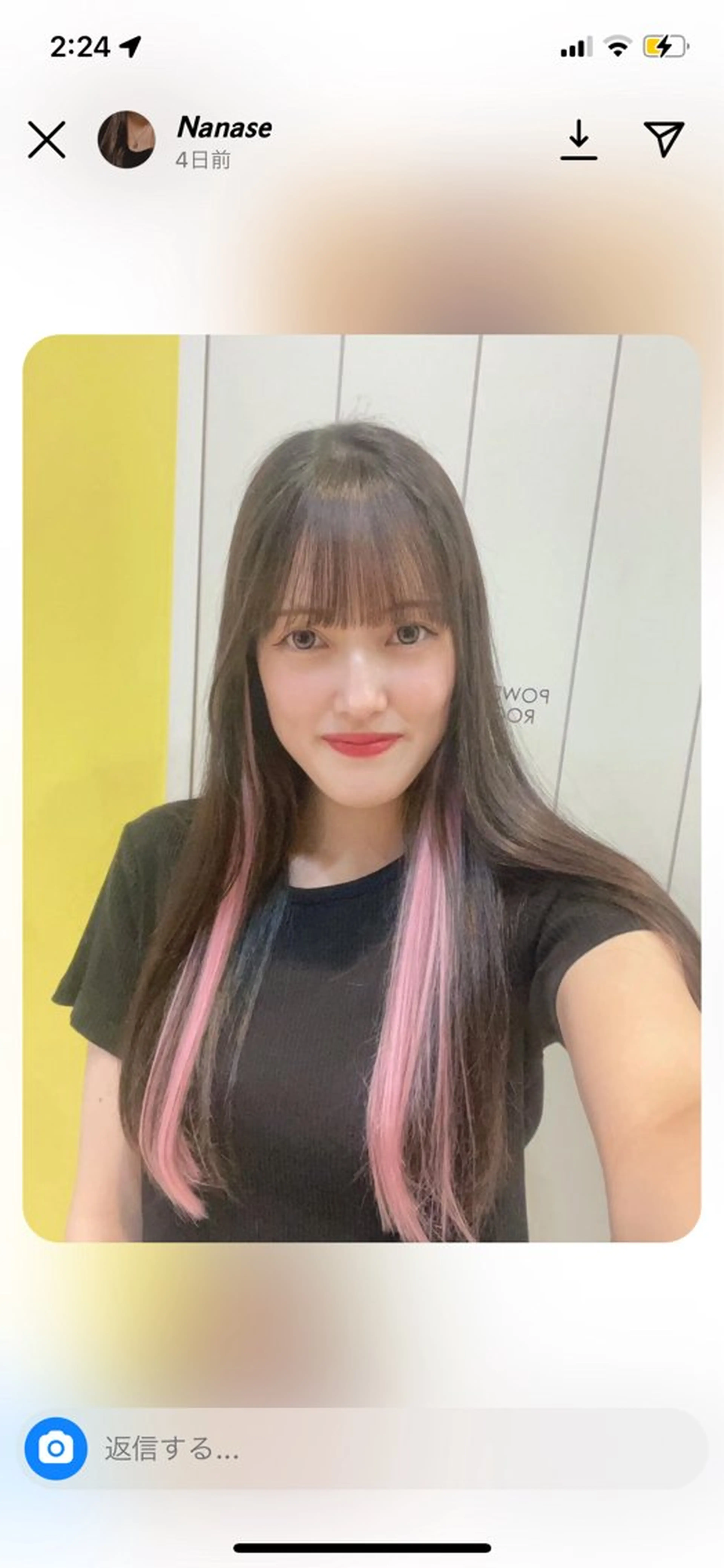 ロング 韓国カラー／エクステ 松戸梨杏のヘアスタイル