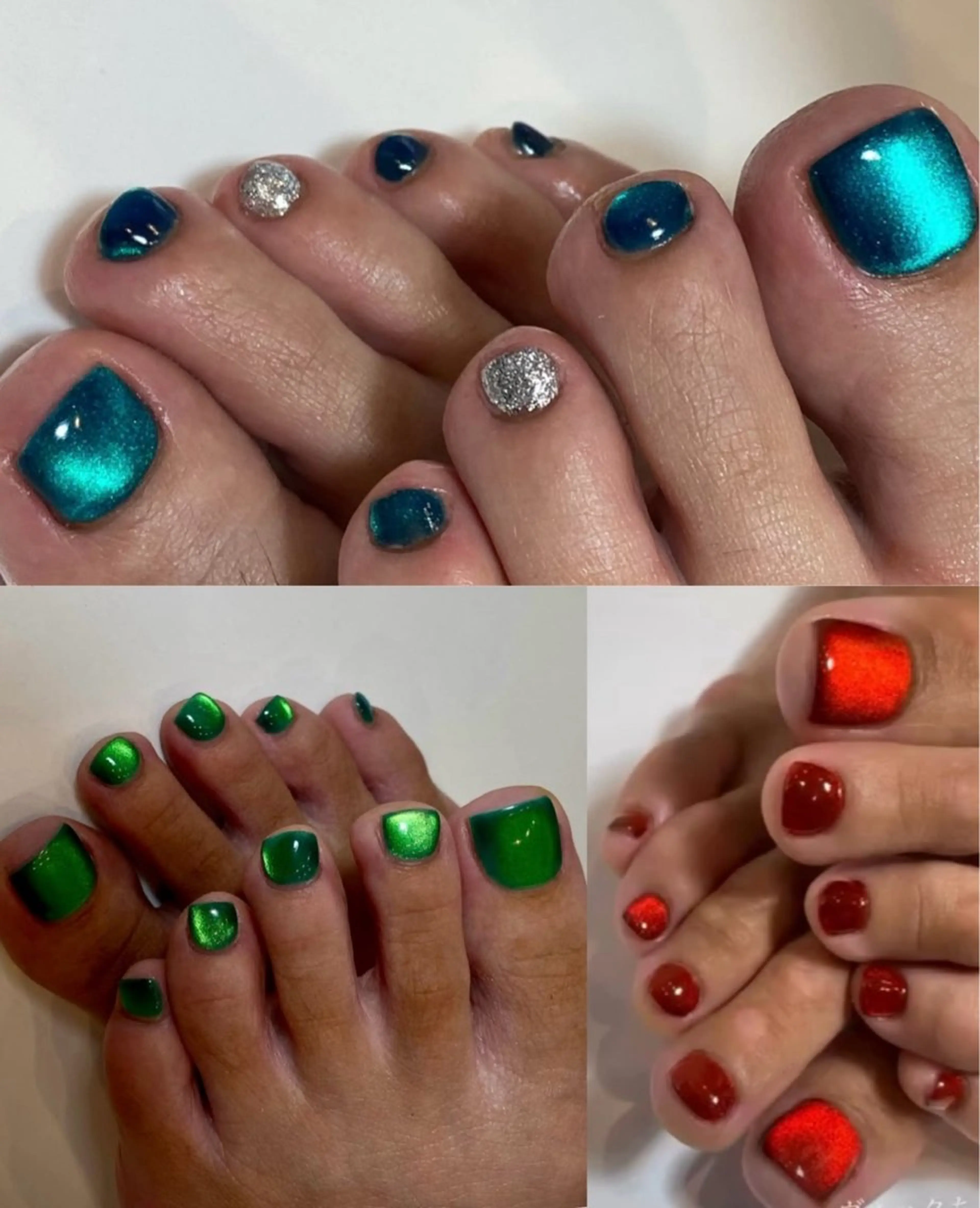 ネイル フットネイル ワンカラーネイル Ai Nail所属・中山 ヴィクトリアのネイルデザイン