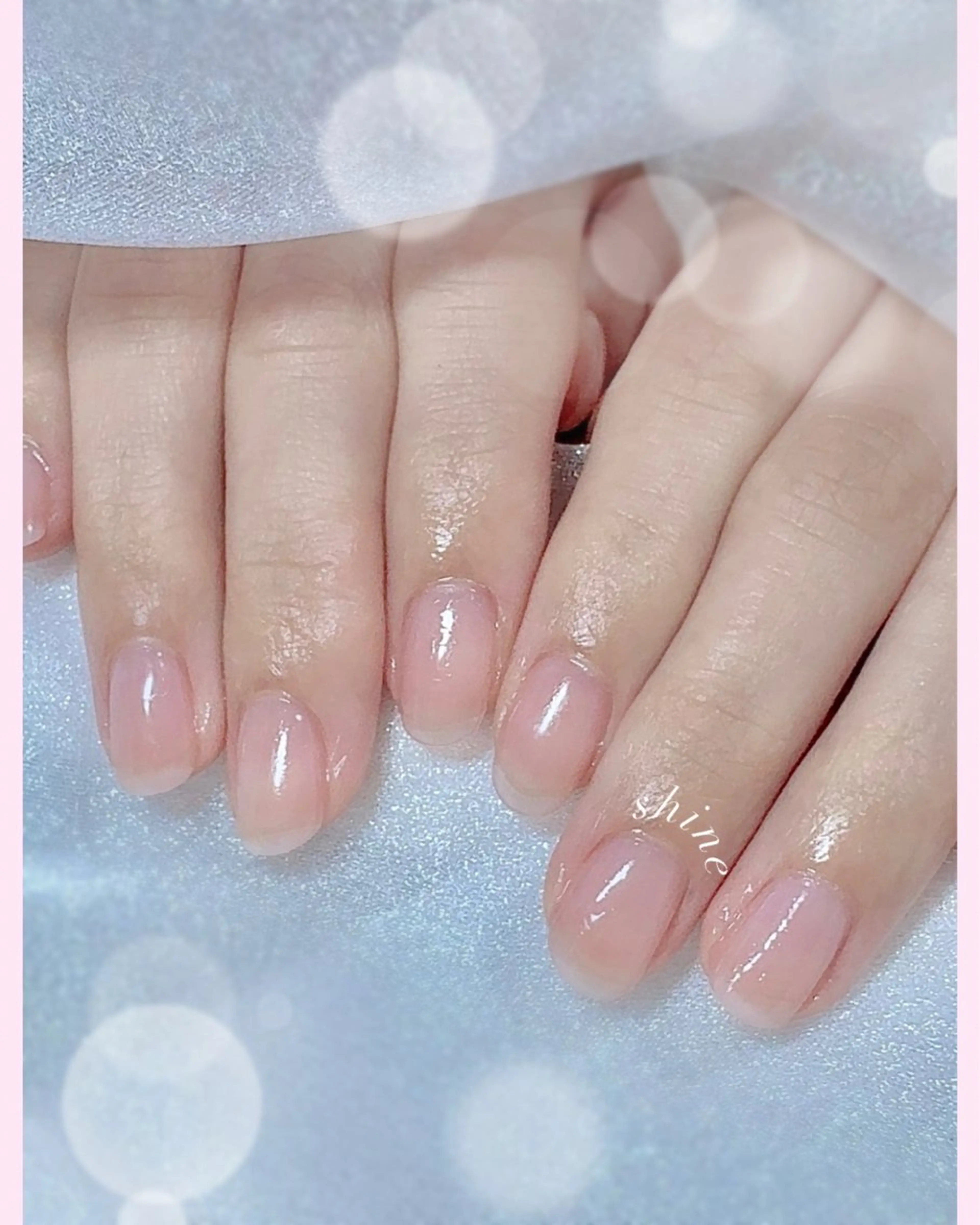 ネイル ピンク 自爪育成ネイルサロン/shine【シャイン】所属・REI .のネイルデザイン