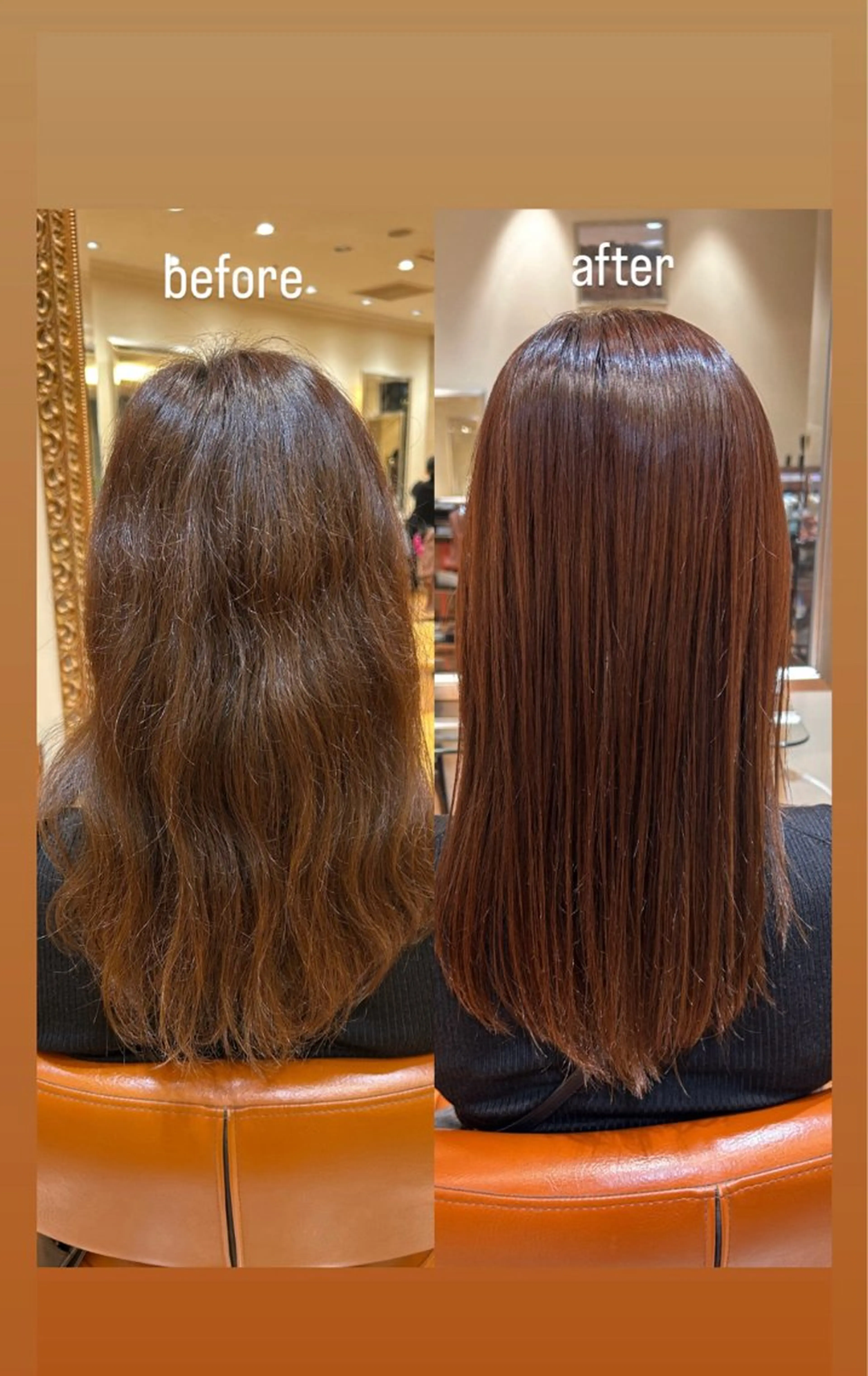 ミディアム 縮毛矯正 BEAUTRIUM265所属・【ストレート】 平野枝莉のヘアスタイル