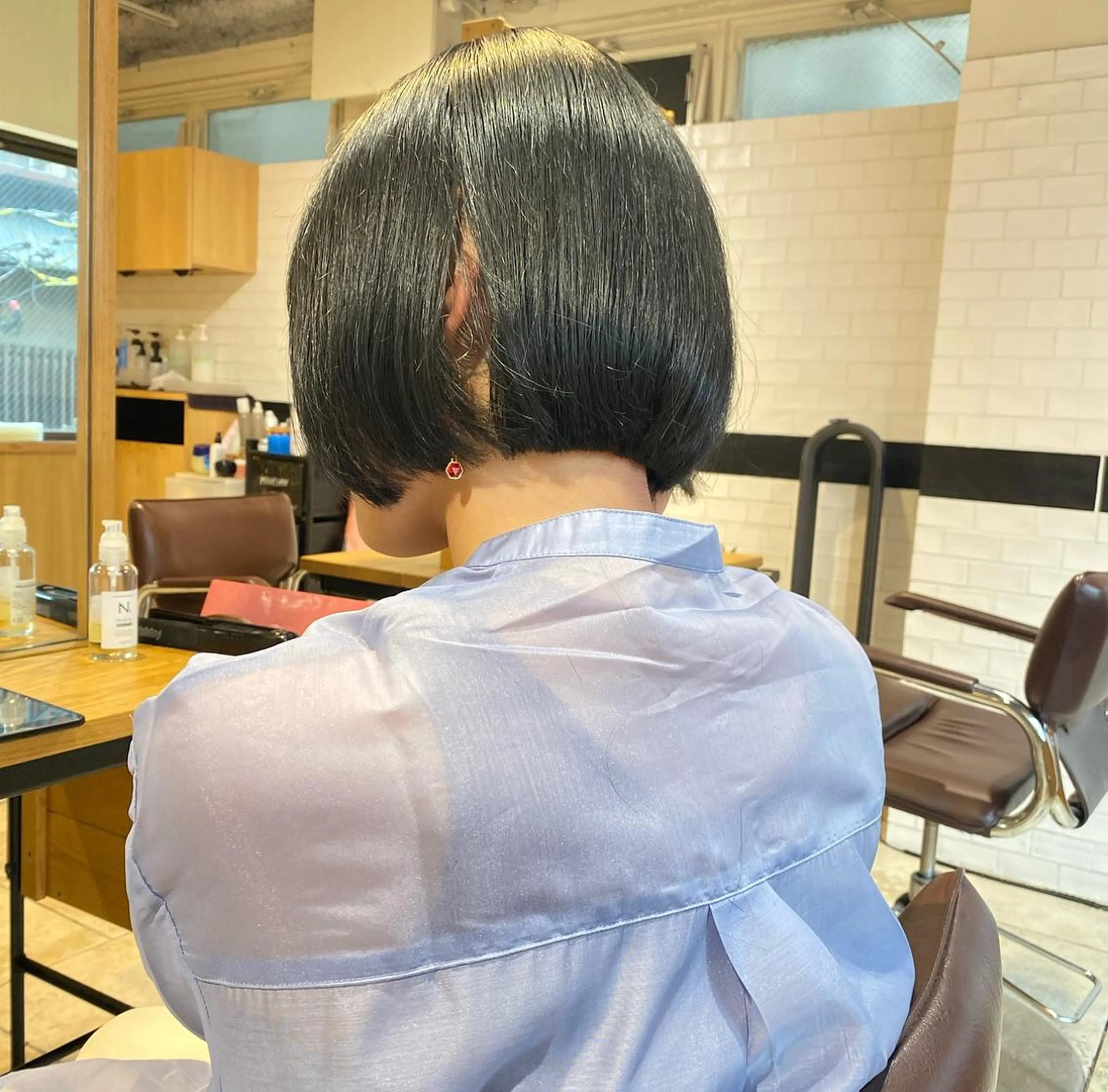 ショート カット io濱川 遥のヘアスタイル