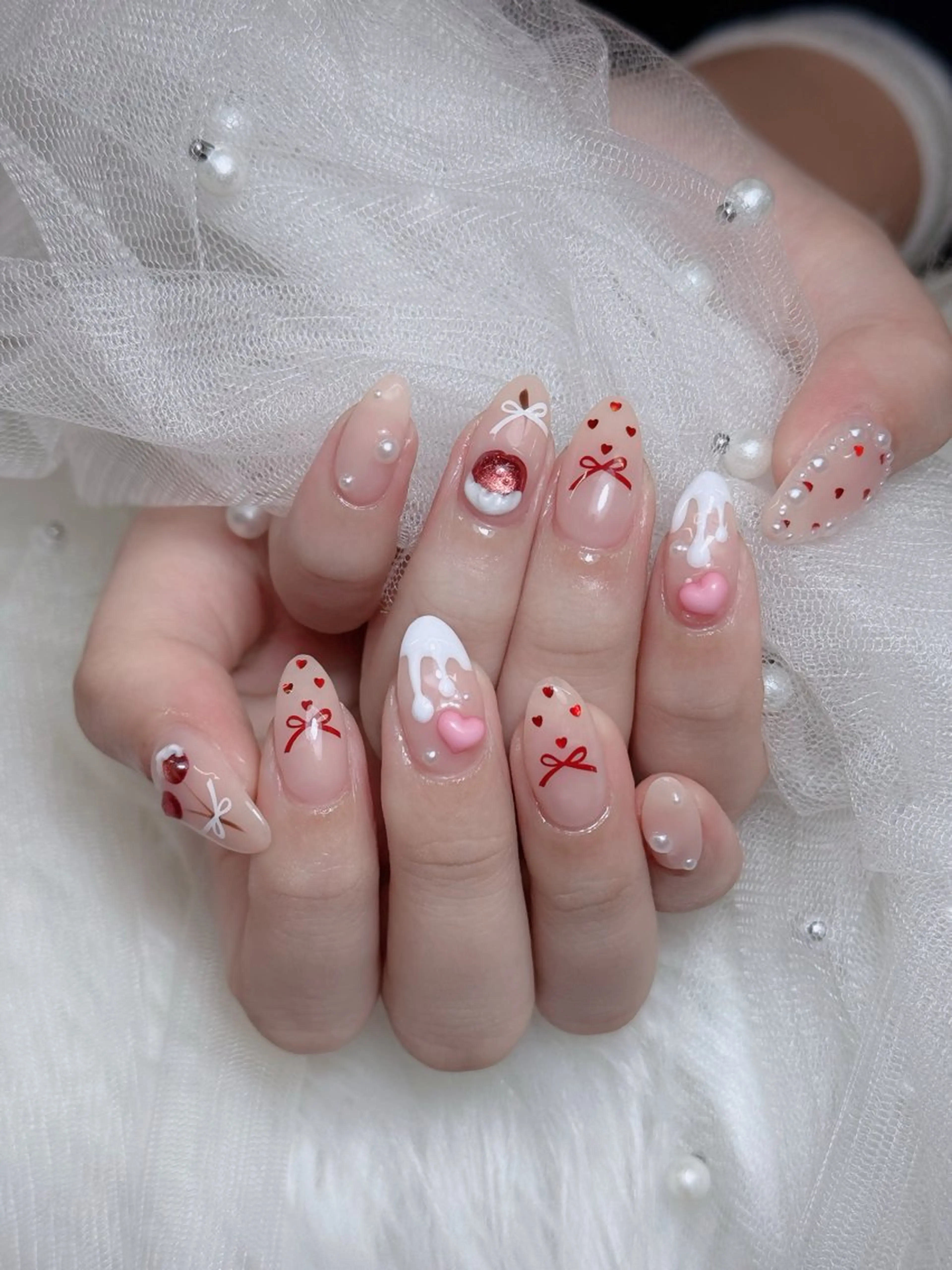 ネイル オーロラネイル チークネイル フットネイル フレンチネイル ハロウィン ハンドネイル Lumi Nail 新大久保3‘のネイルデザイン