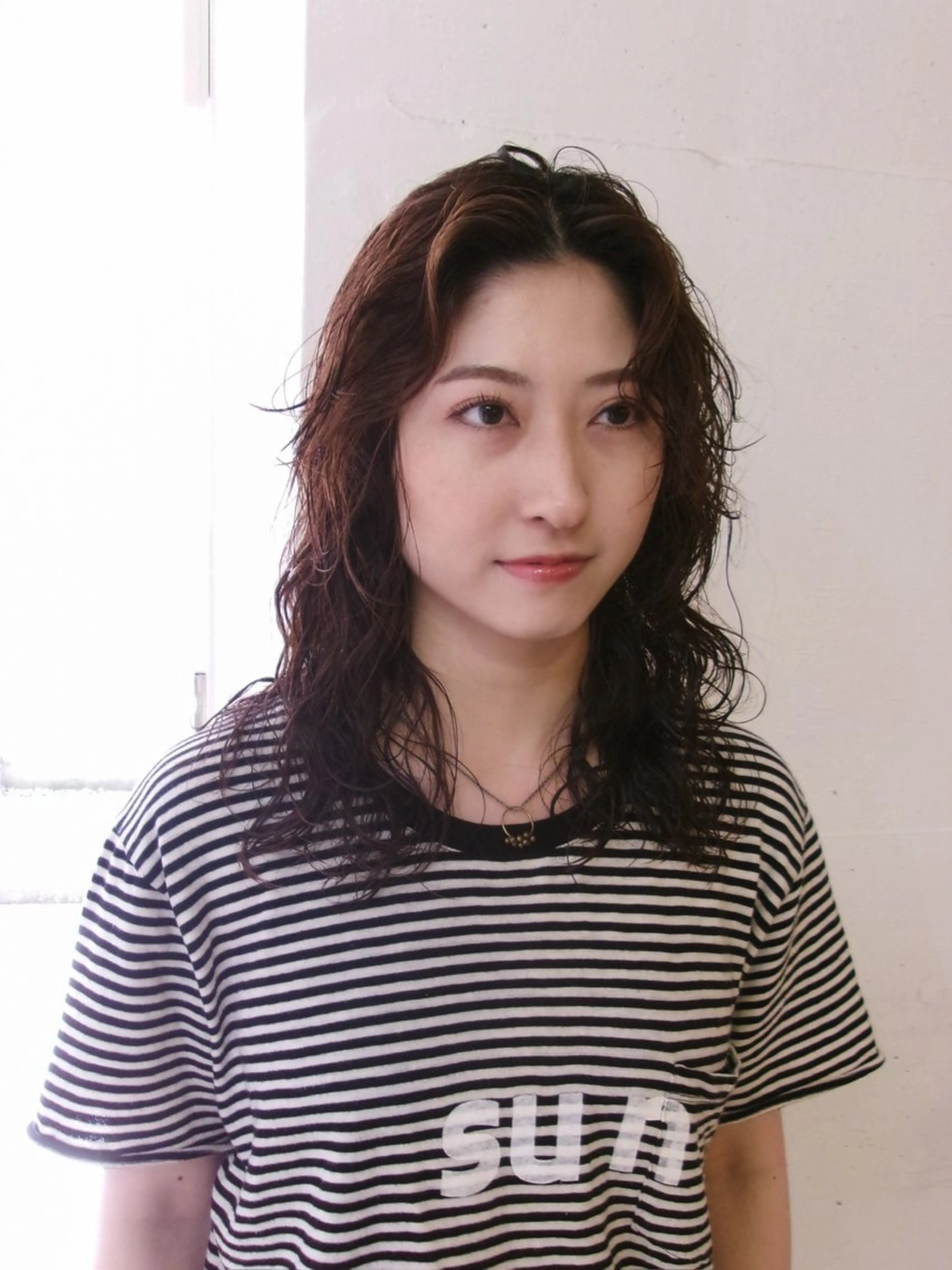 ミディアム パーマ ミディアムパーマ Genta @gegege75のヘアスタイル