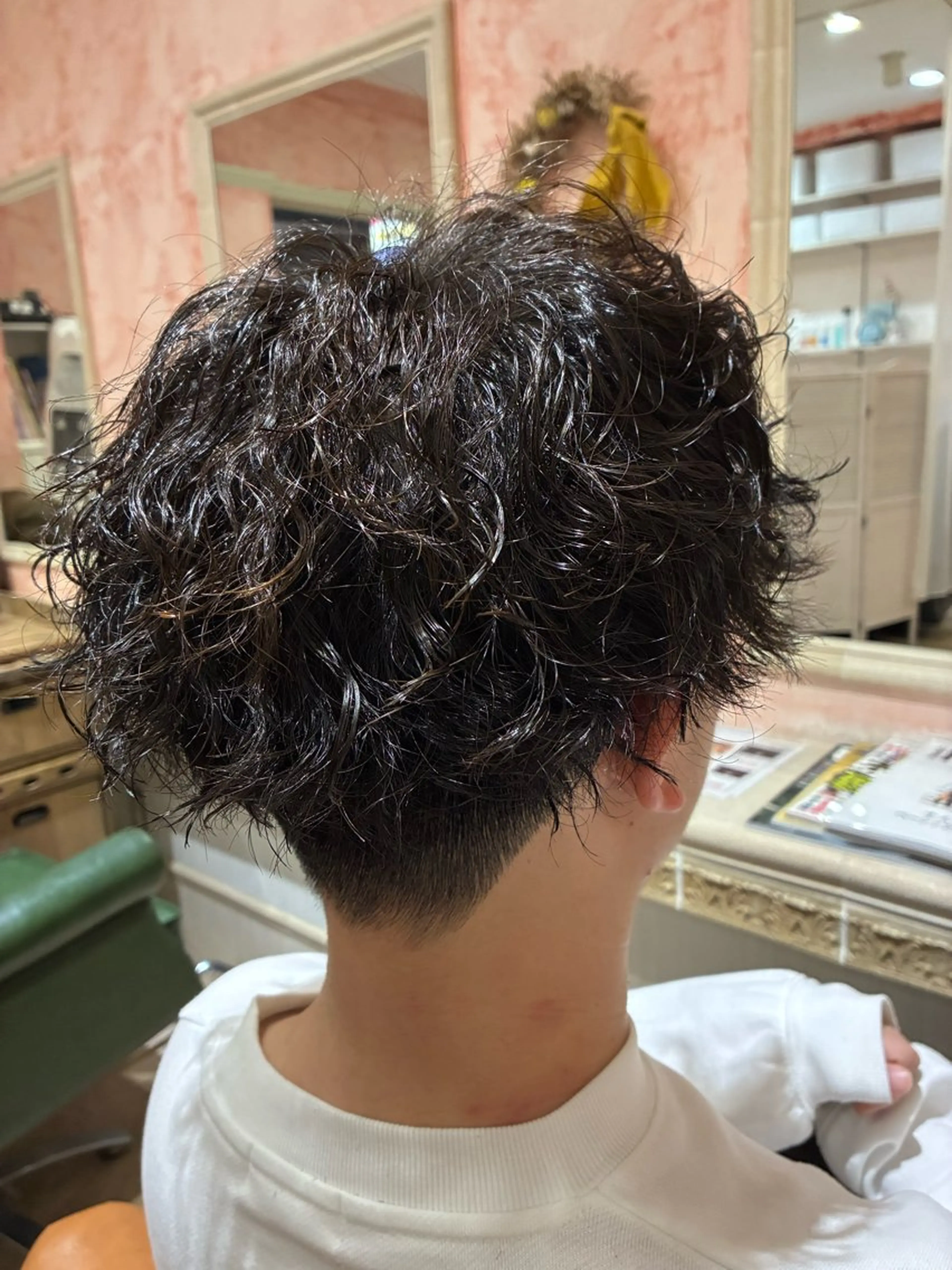 ショート パーマ メンズ パーマ おおやま たくみのヘアスタイル