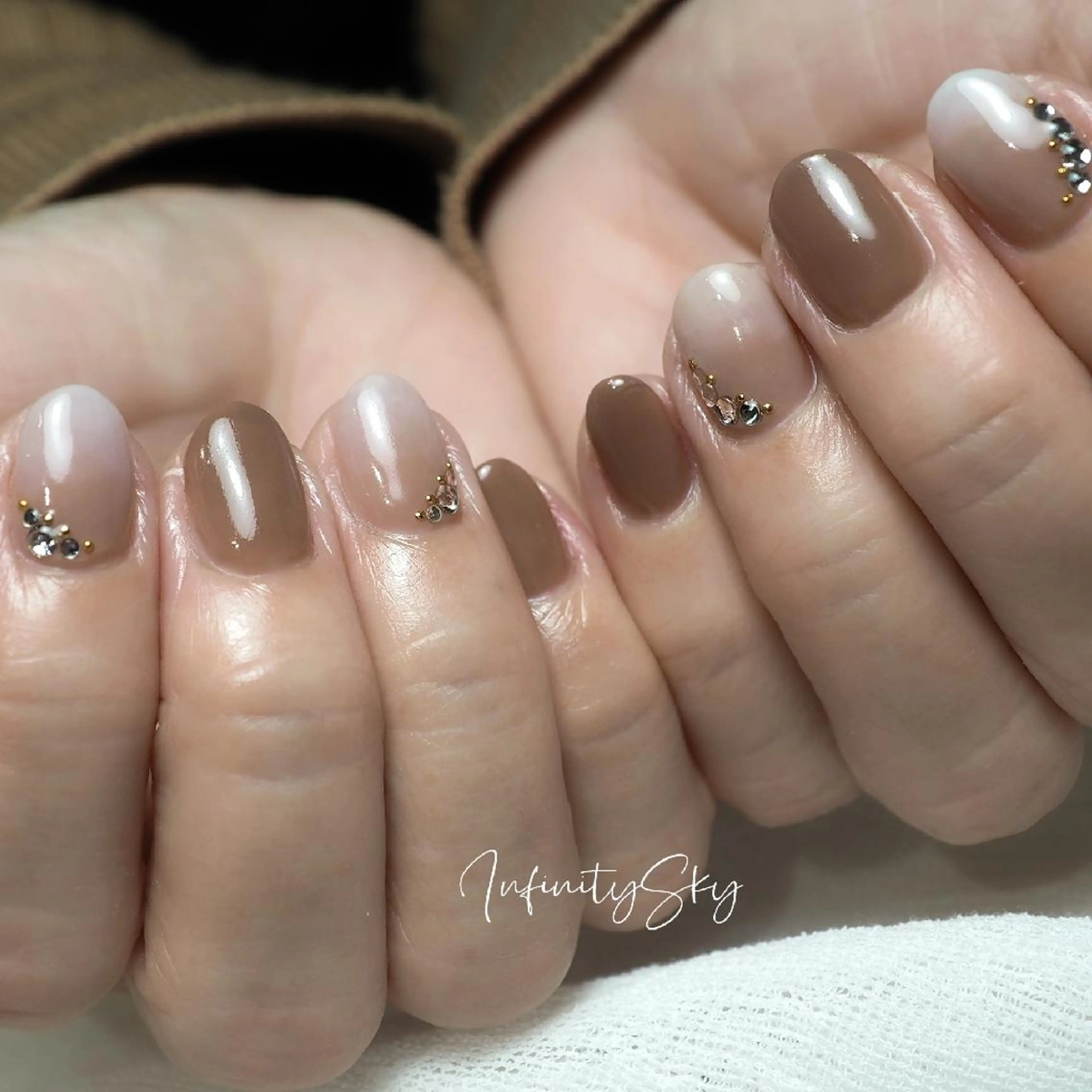 ネイル アートネイル ハンドネイル infinity skyのネイルデザイン