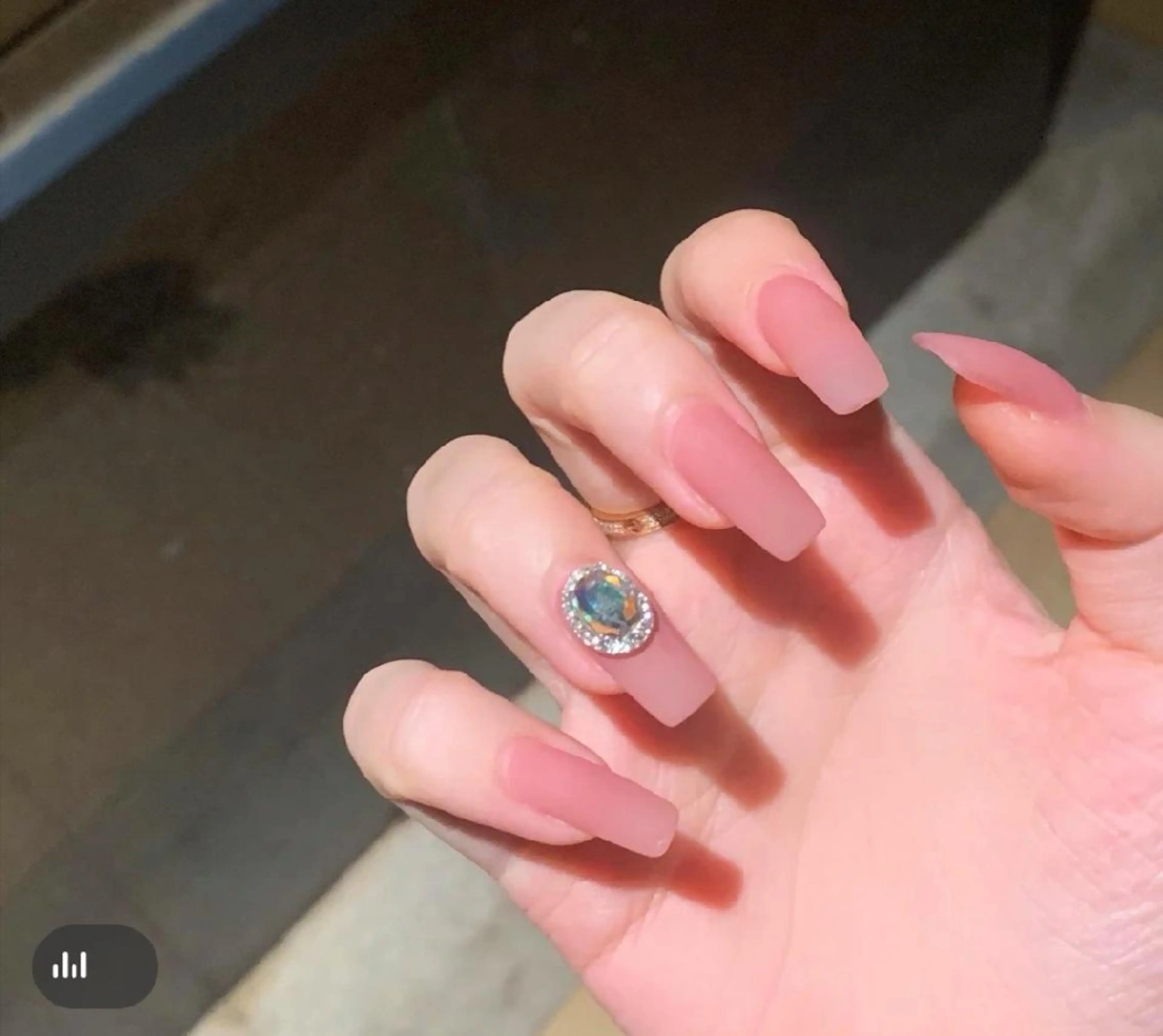 ネイル マットネイル ネイリストゆか💅 長さだし、深爪矯正のネイルデザイン