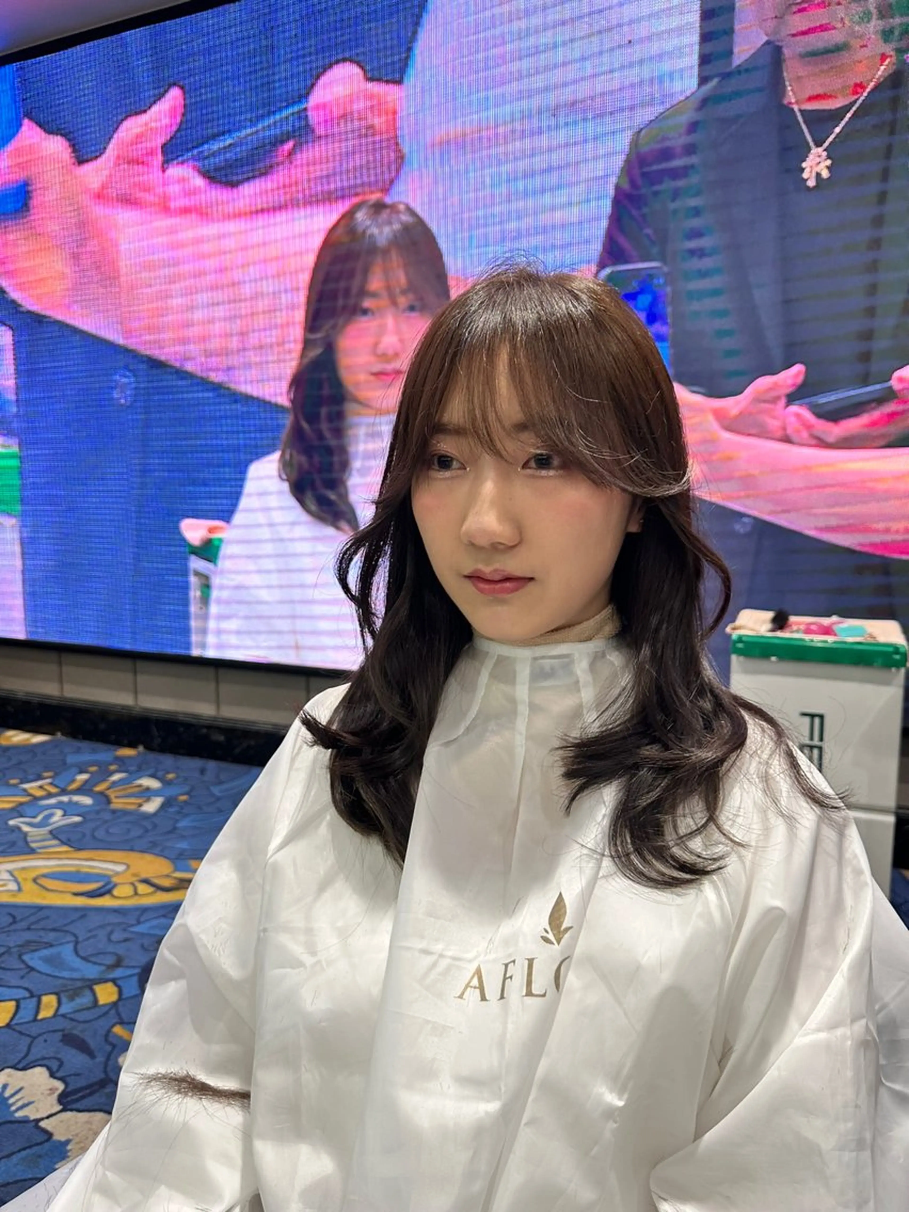 ロング カラー レイヤーカット レイヤー/韓国ヘア/ 艶髪/石戸谷海斗のヘアスタイル