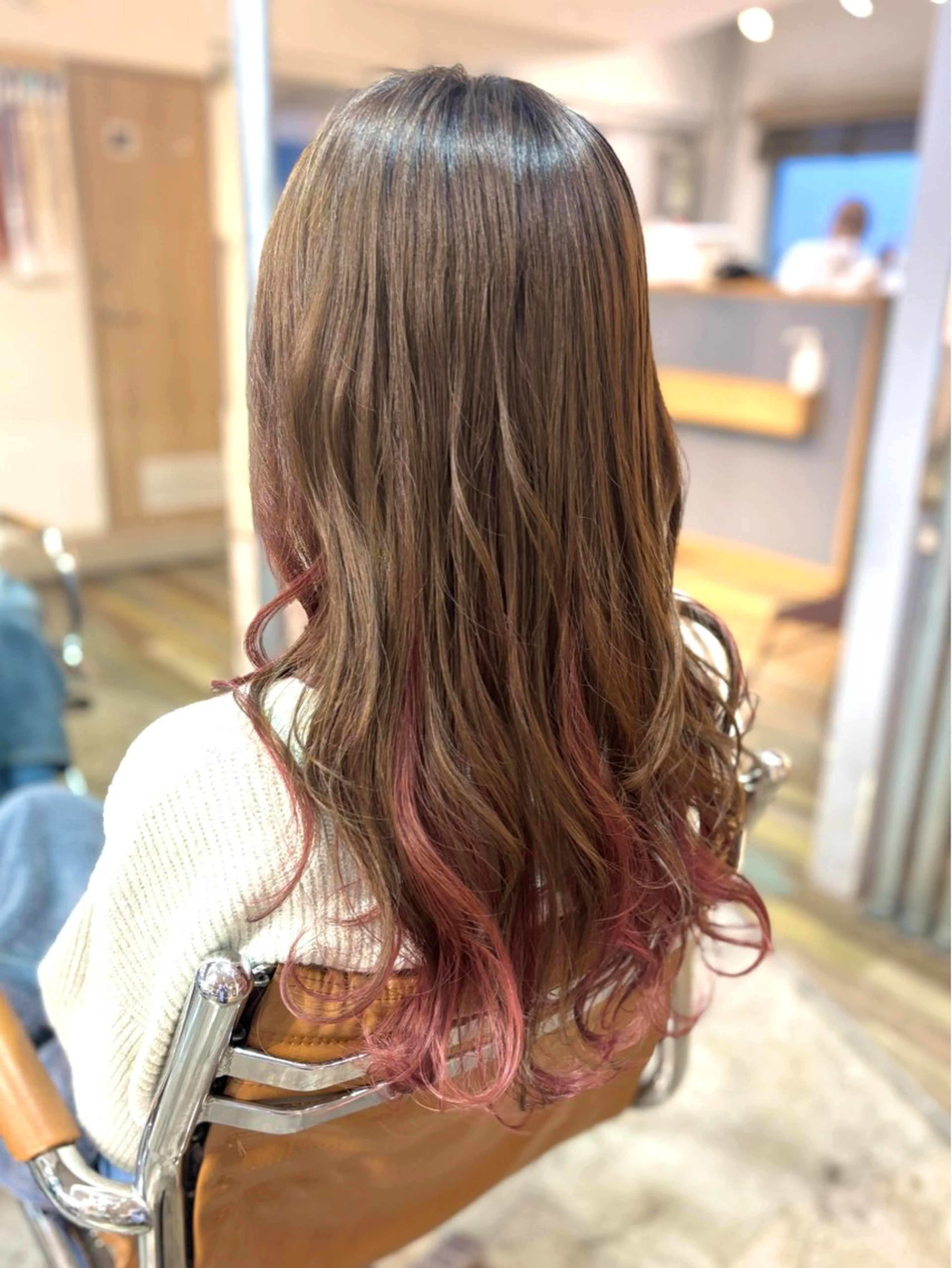 セミロング カット 縮毛矯正 トリートメント 髪質改善/ヘアケア coiiはしもとはなのヘアスタイル