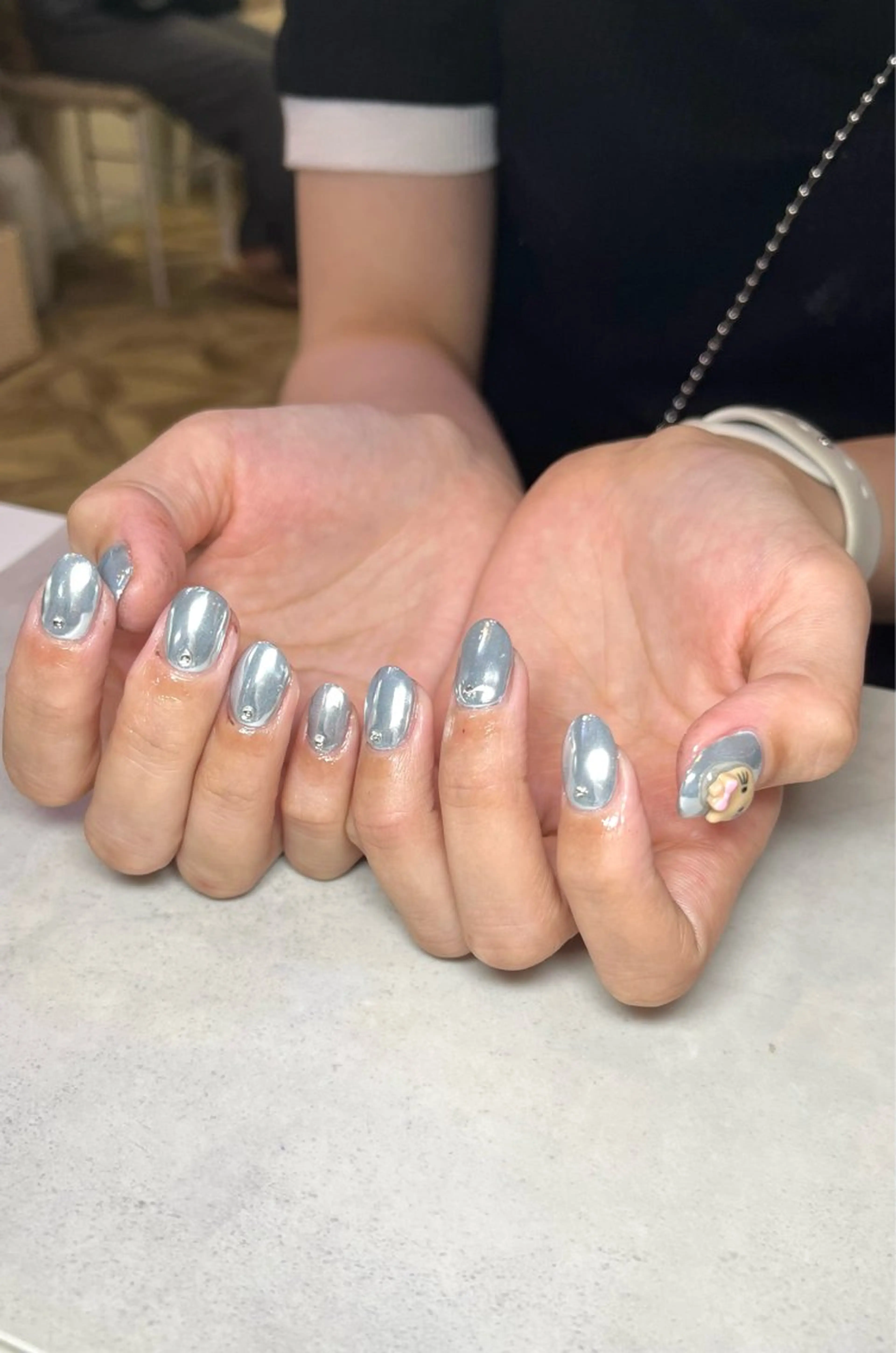 ネイル ミラーネイル ワンカラーネイル 🌻Sunrich Fuka🌻のネイルデザイン