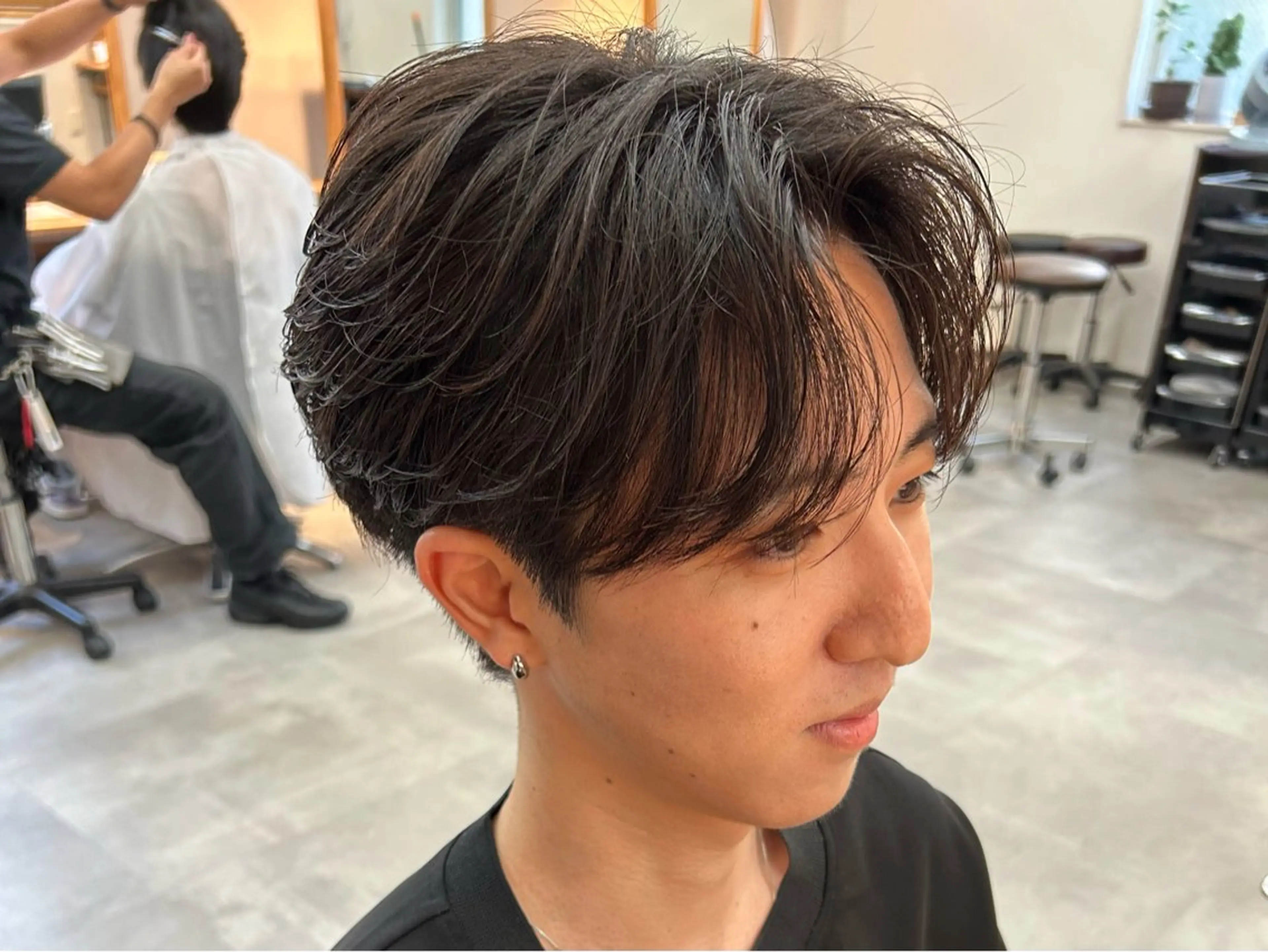 パーマ メンズ ダウンパーマ カルマパーマ メンズ韓国風 メンズパーマ ニュアンスパーマ 【メンズ韓国ヘア 千葉駅/カルマパーマのヘアスタイル