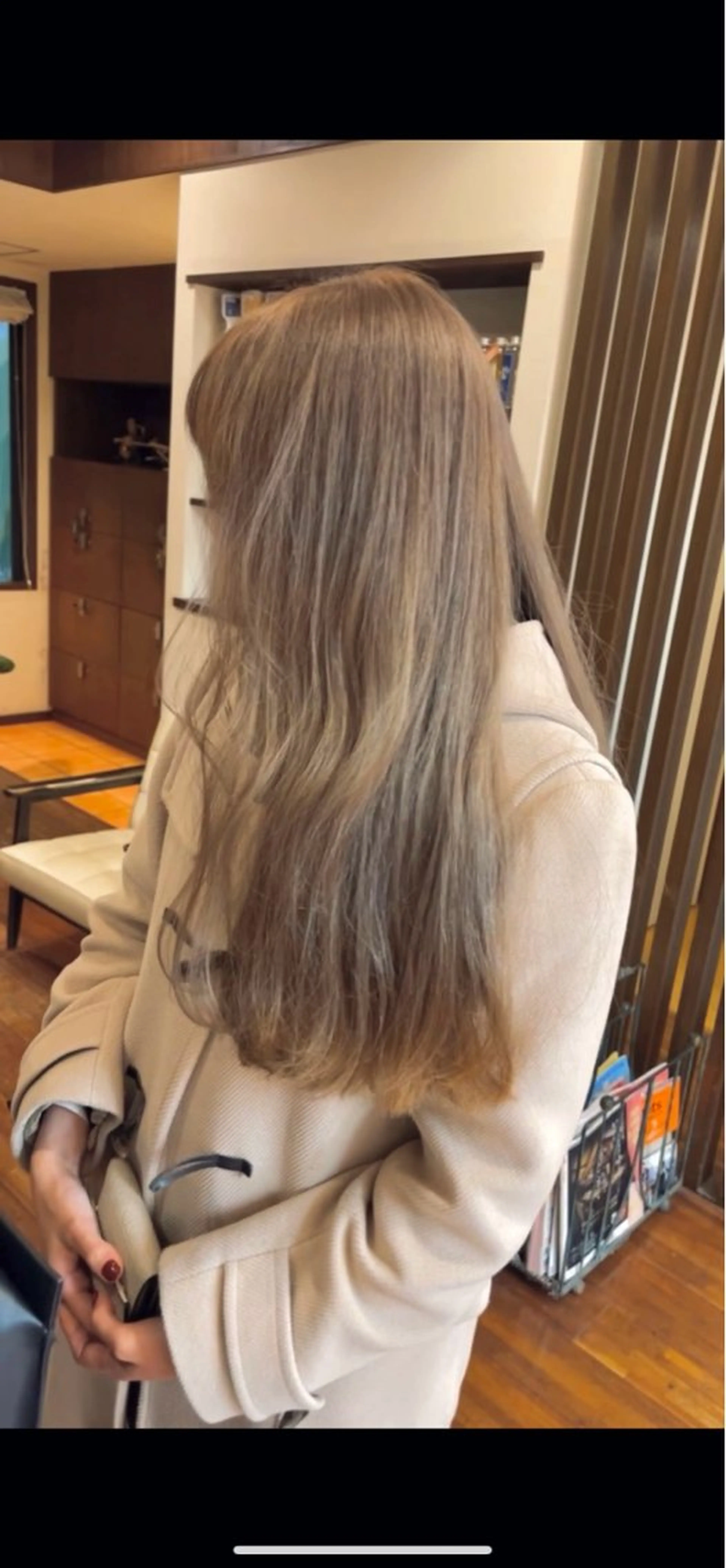 ロング カラー ベージュカラー カット ヘアカラー トリートメント 髪質改善ｶﾗｰ ｹｱﾌﾞﾘｰﾁ/ﾀﾑのヘアスタイル