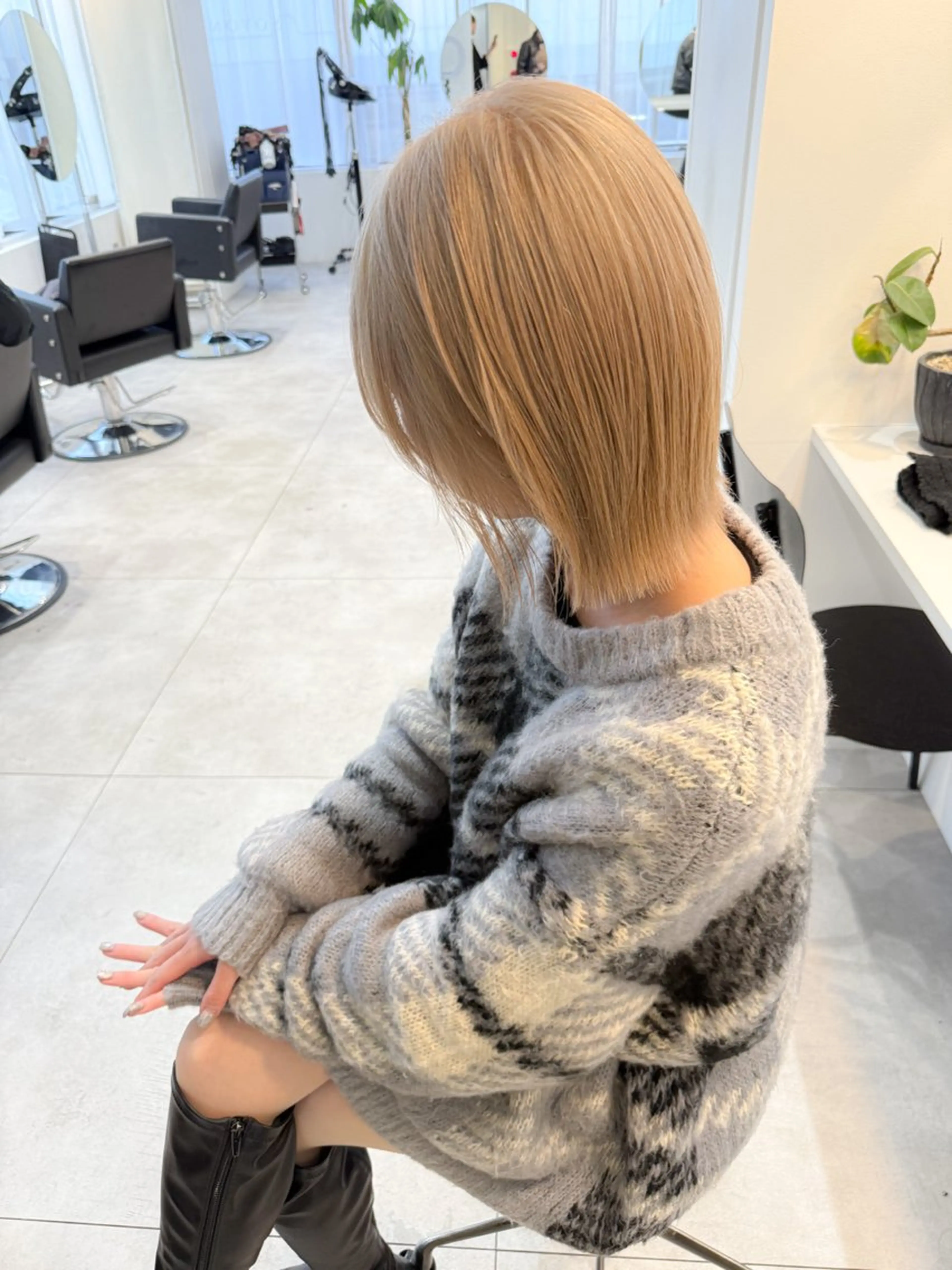 ショート カラー ヘアカラー トリートメント ヘッドスパ ヘアセット 大宮 / ボブ特化 永井竜也のヘアスタイル