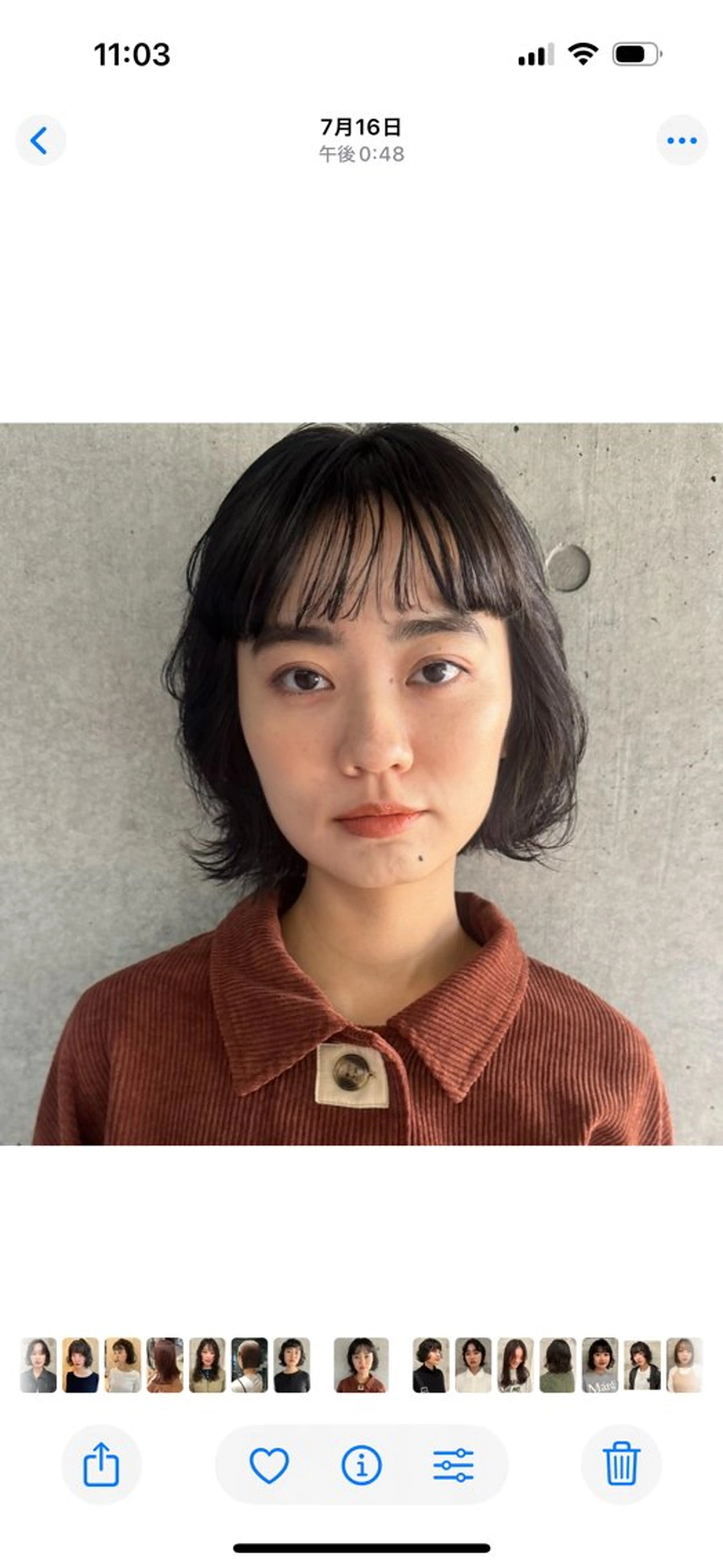 ショート カラー ボブレイヤー ボブ レイヤーカット ボブ/レイヤー/ニュ アンスパーマ/小夏のヘアスタイル