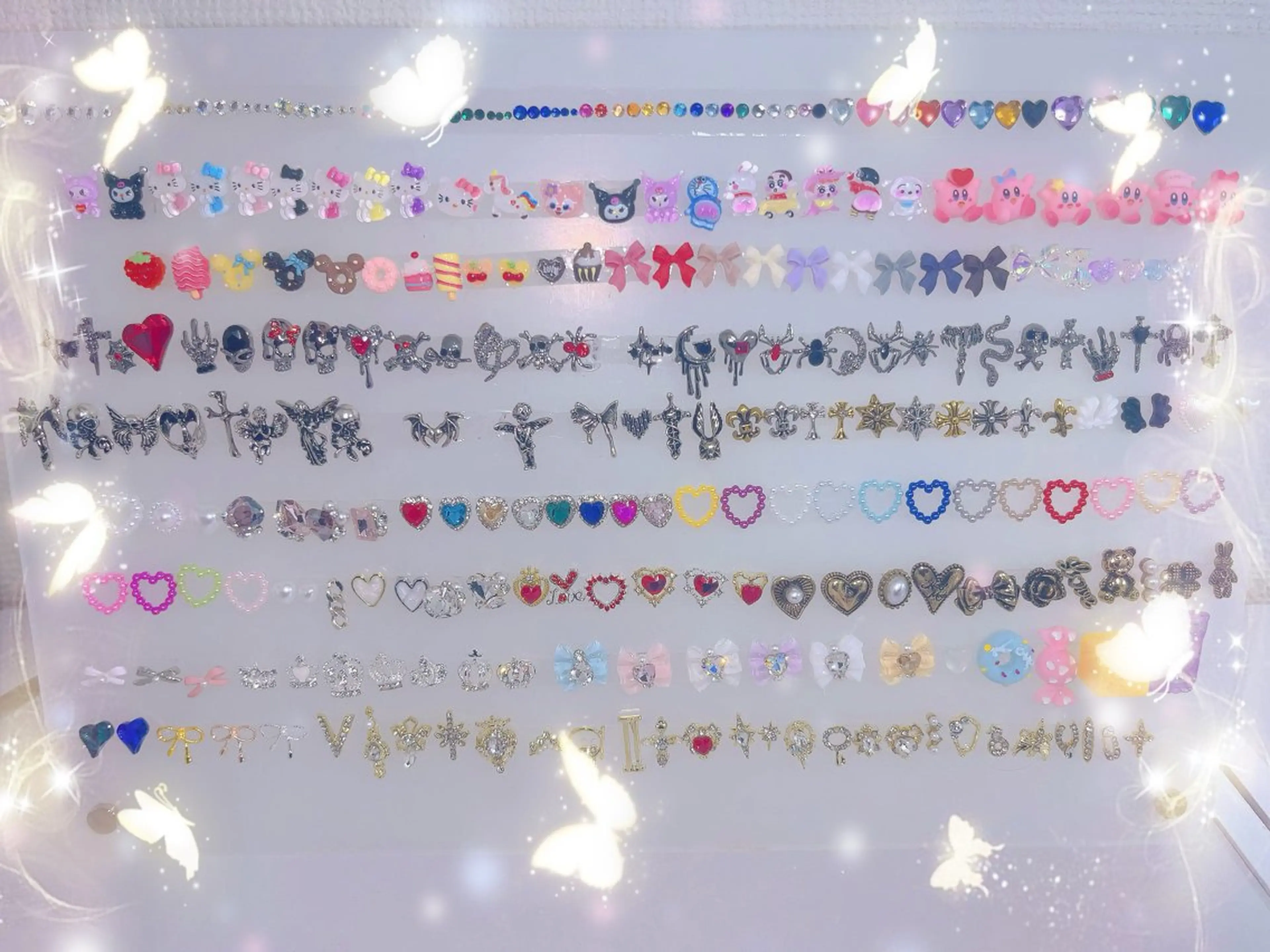 ネイル パーツ全部¥110 サロンミミのネイルデザイン