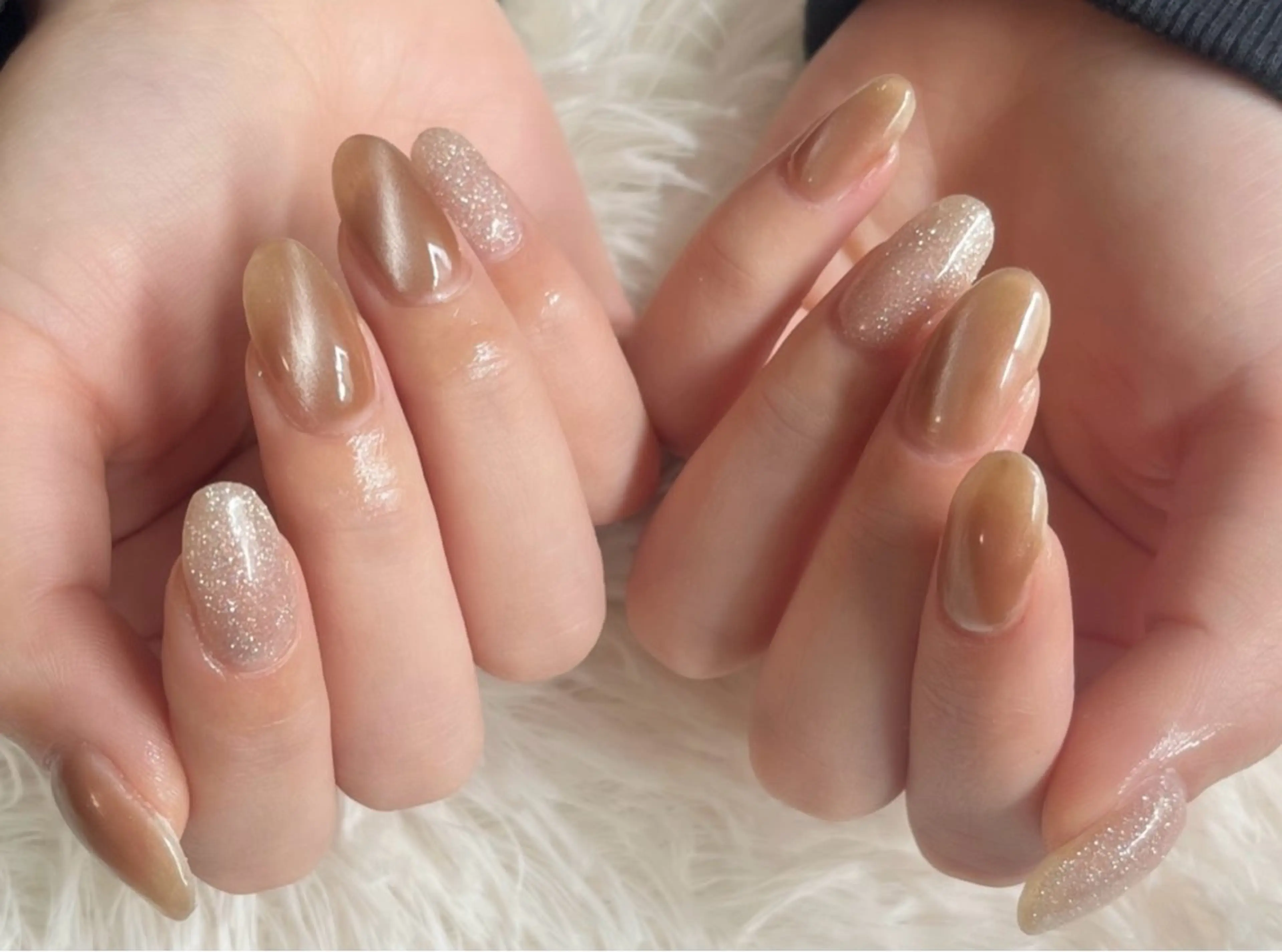 ネイル フラッシュネイル マグネットネイル オフィスネイル 島田 亜紀のネイルデザイン