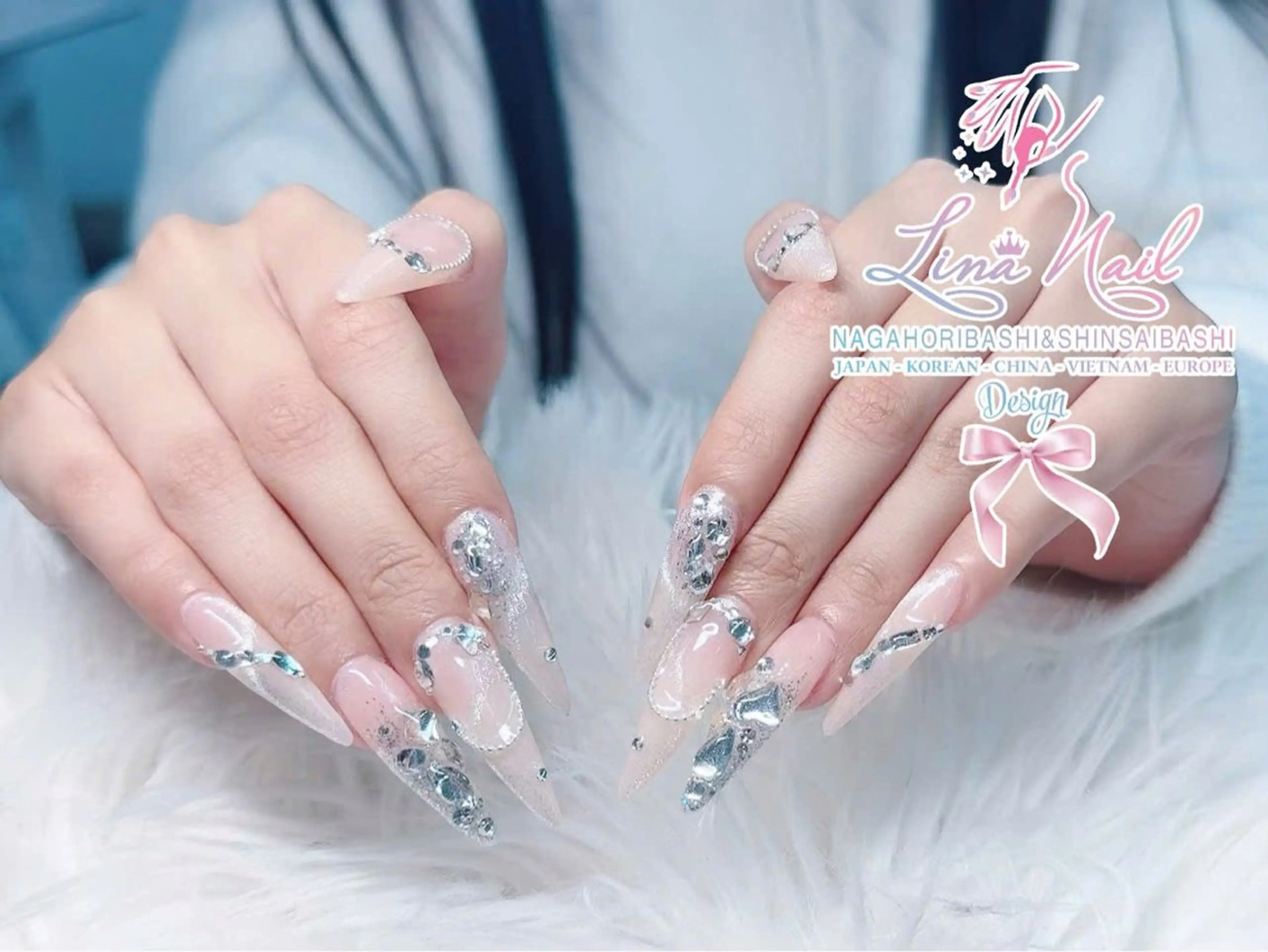 ネイル チークネイル 桜ネイル フラッシュネイル フットネイル ジェルネイル ハンドネイル ７９LINA NAIL 心斎橋店所属・リナネイル アメ村心斎橋店のネイルデザイン