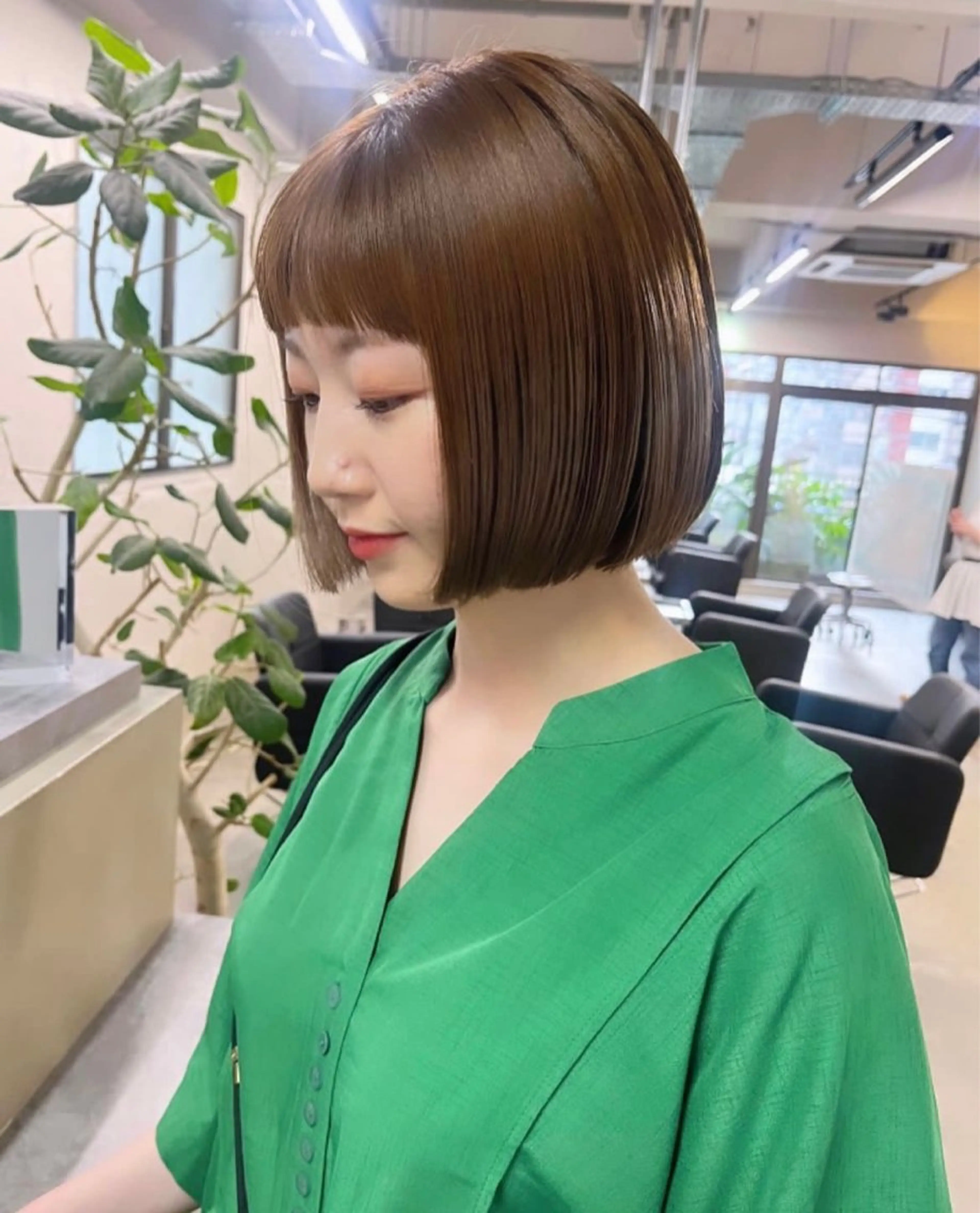 ショート 似合わせボブ🤍 女性らしさのあるヘアのヘアスタイル