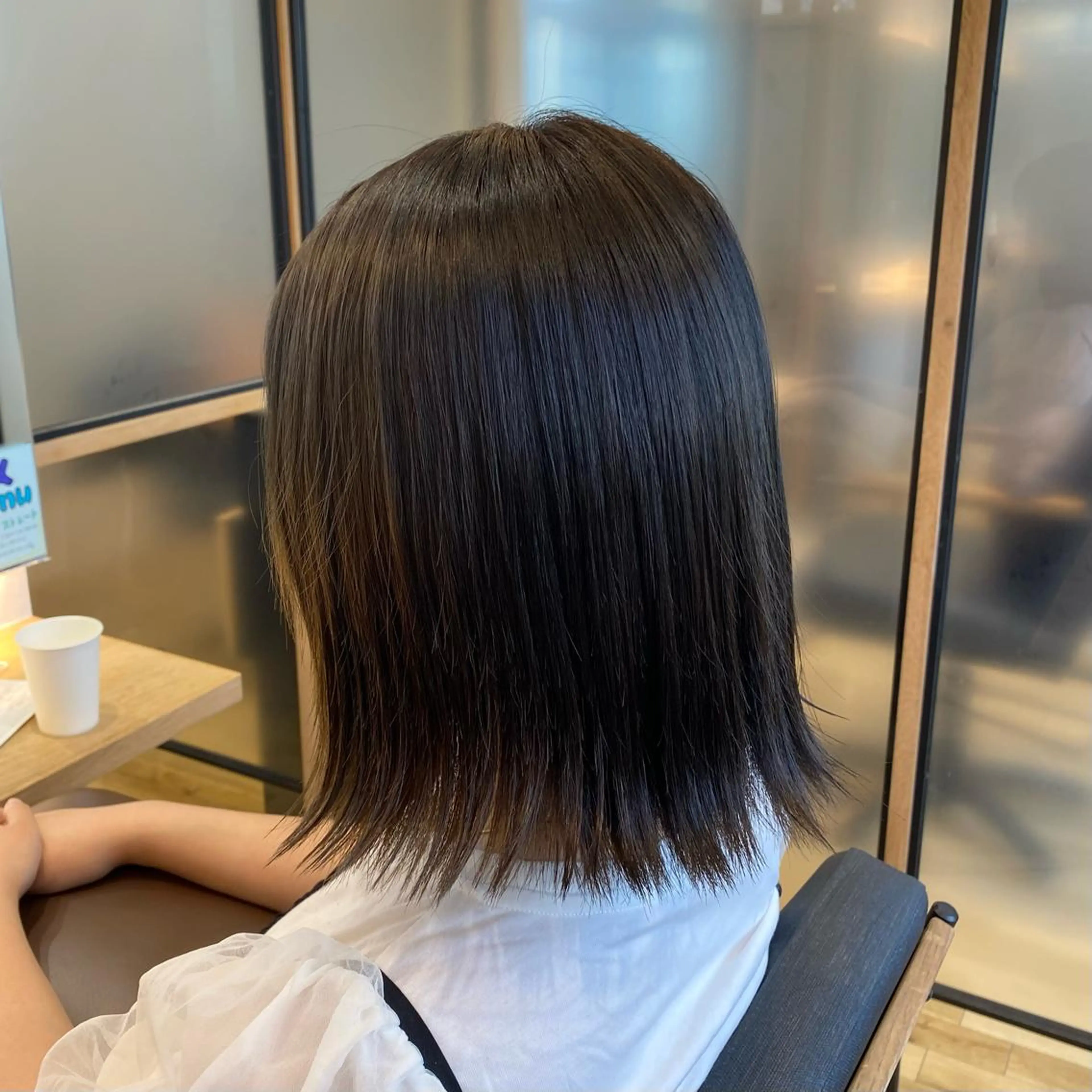 ミディアム ヘアカラー ついざき はるかのヘアスタイル