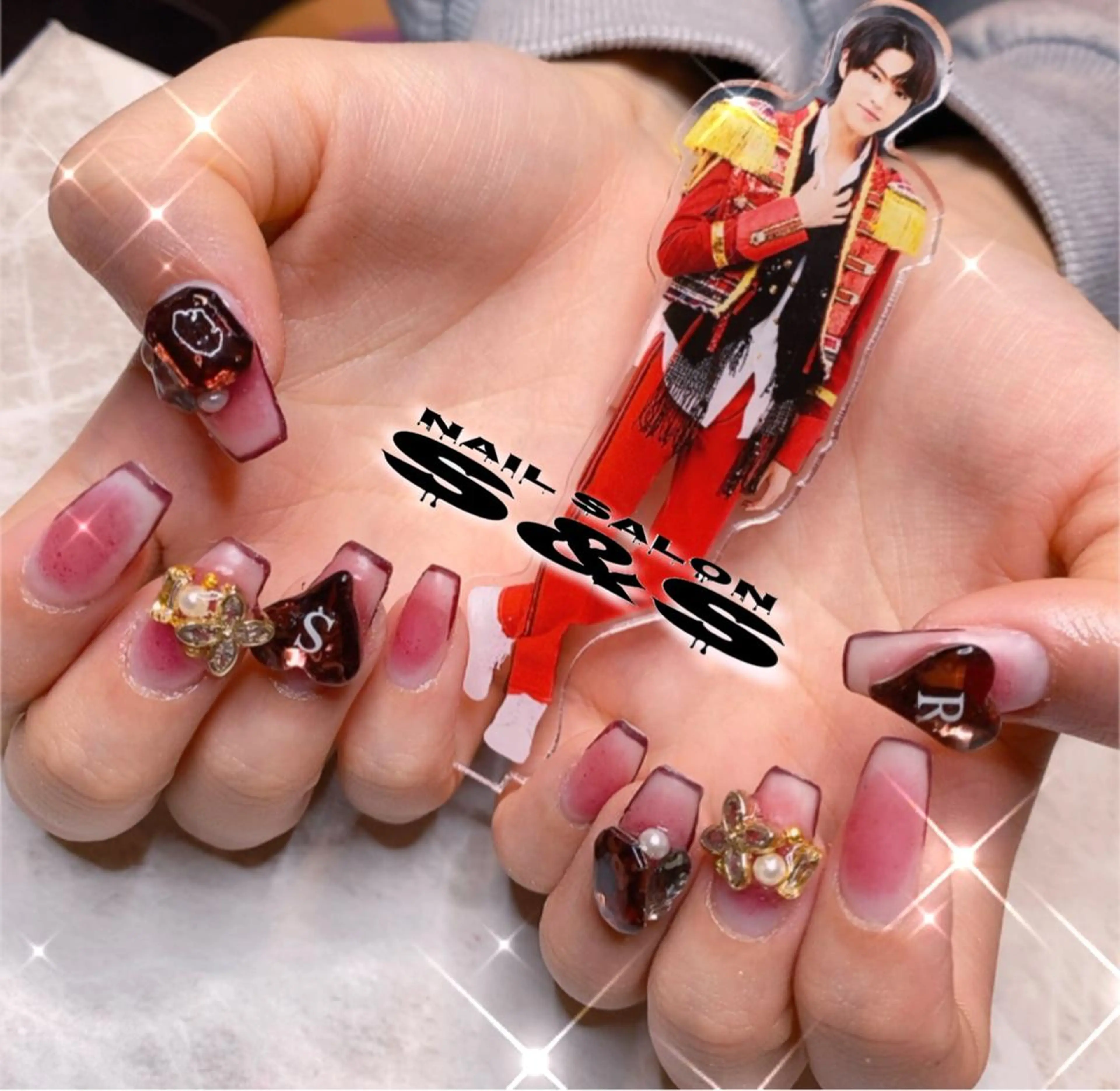 ネイル 長さ出し メンズネイル 持ち込み スカルプネイル S&S 村田小百合のネイルデザイン