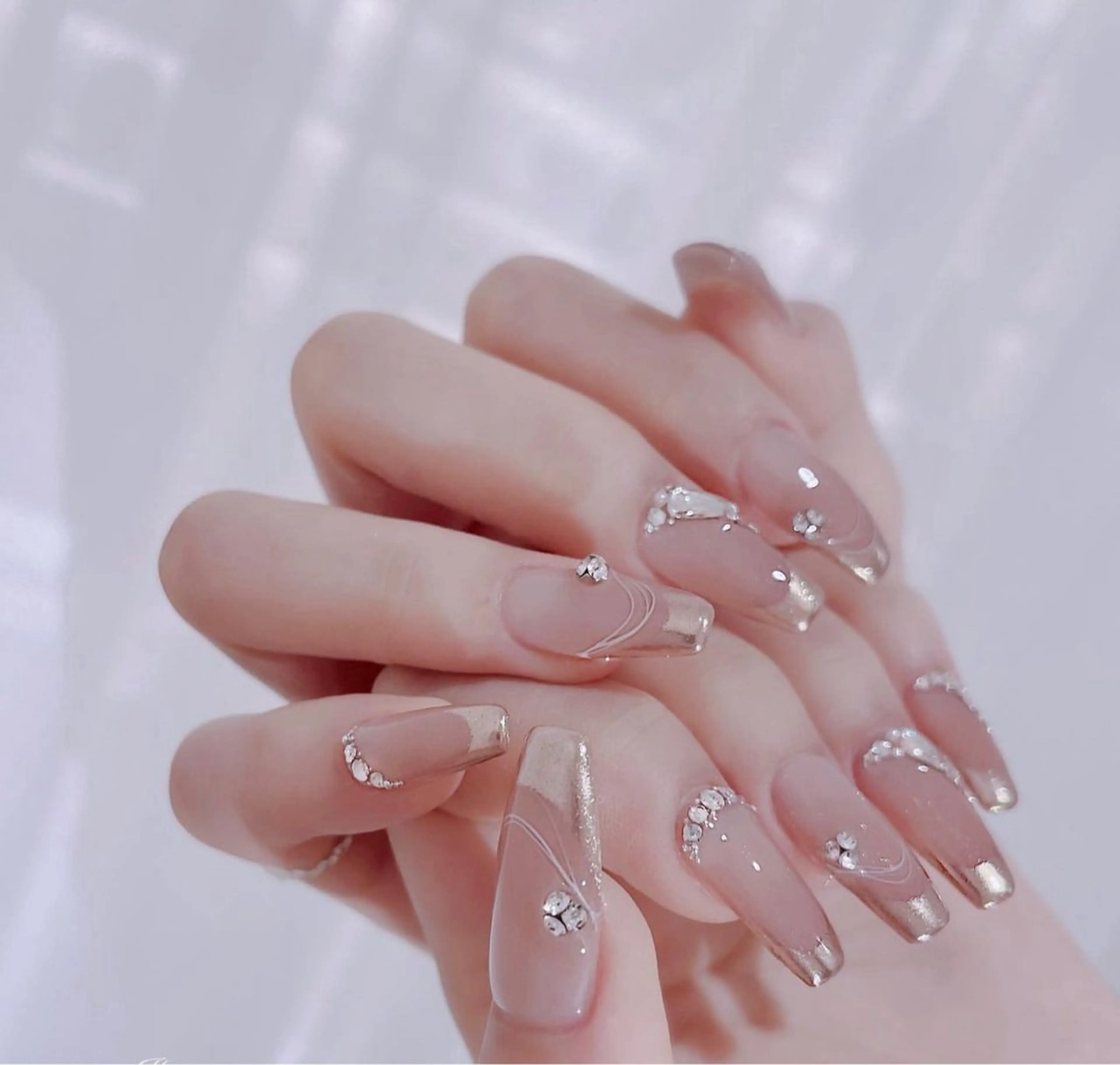 ネイル キラキラネイル ハンドネイル ちりんネイル所属・chirin nailのネイルデザイン