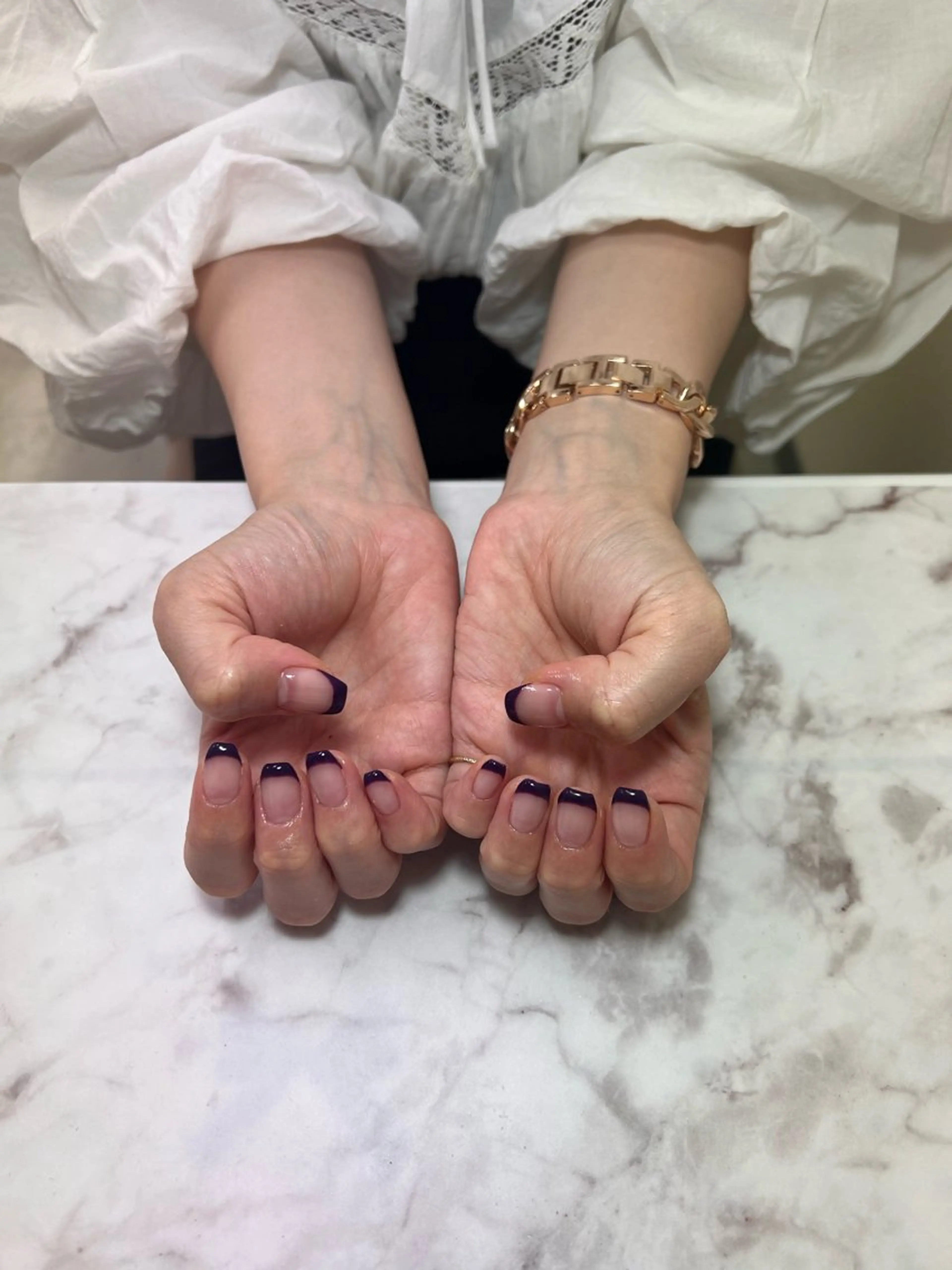 ネイル フレンチネイル KANOネイリスト/ UNELMA天神のネイルデザイン