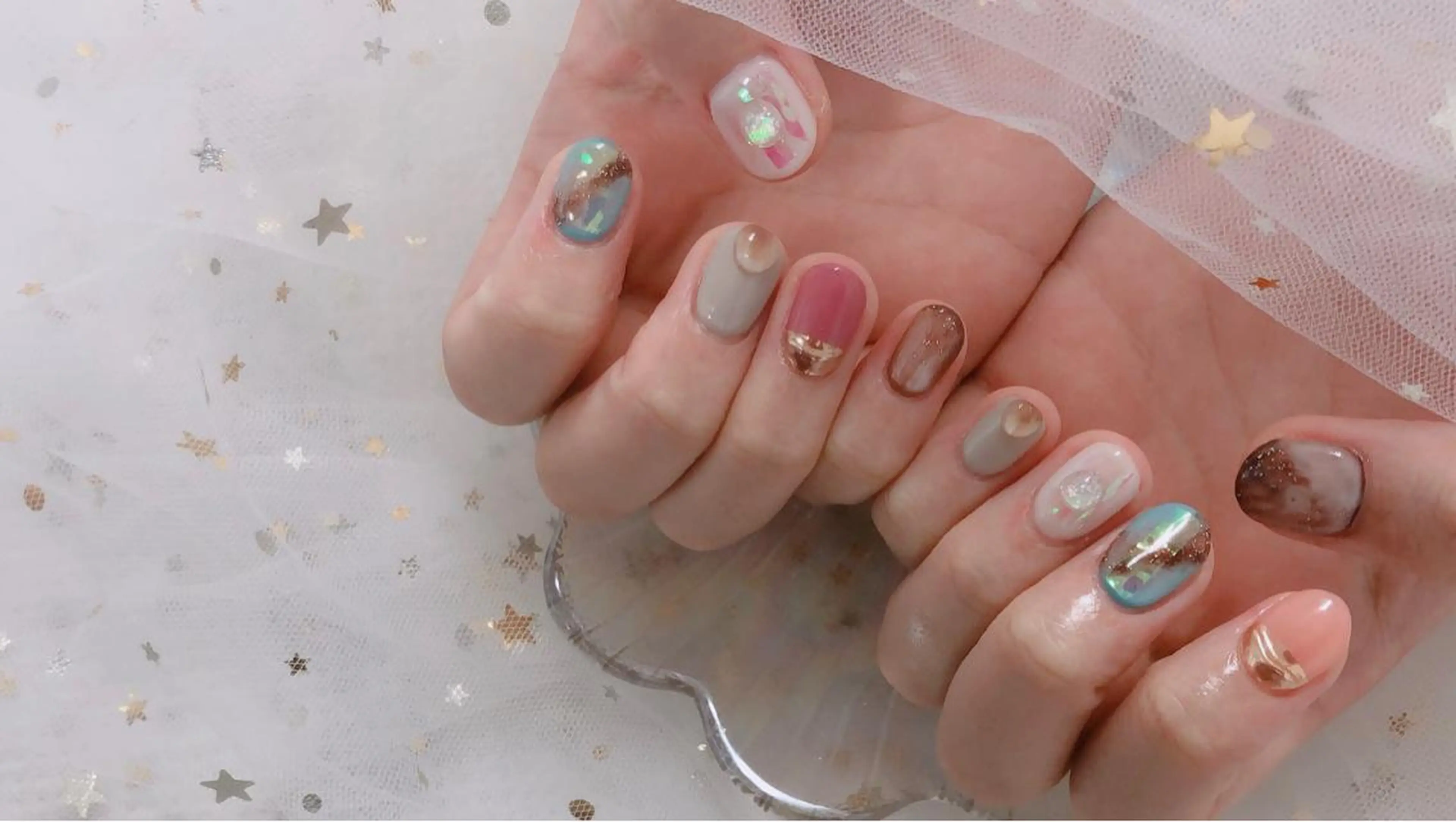 ネイル MiKi Nai池袋 長さだし得意のネイルデザイン