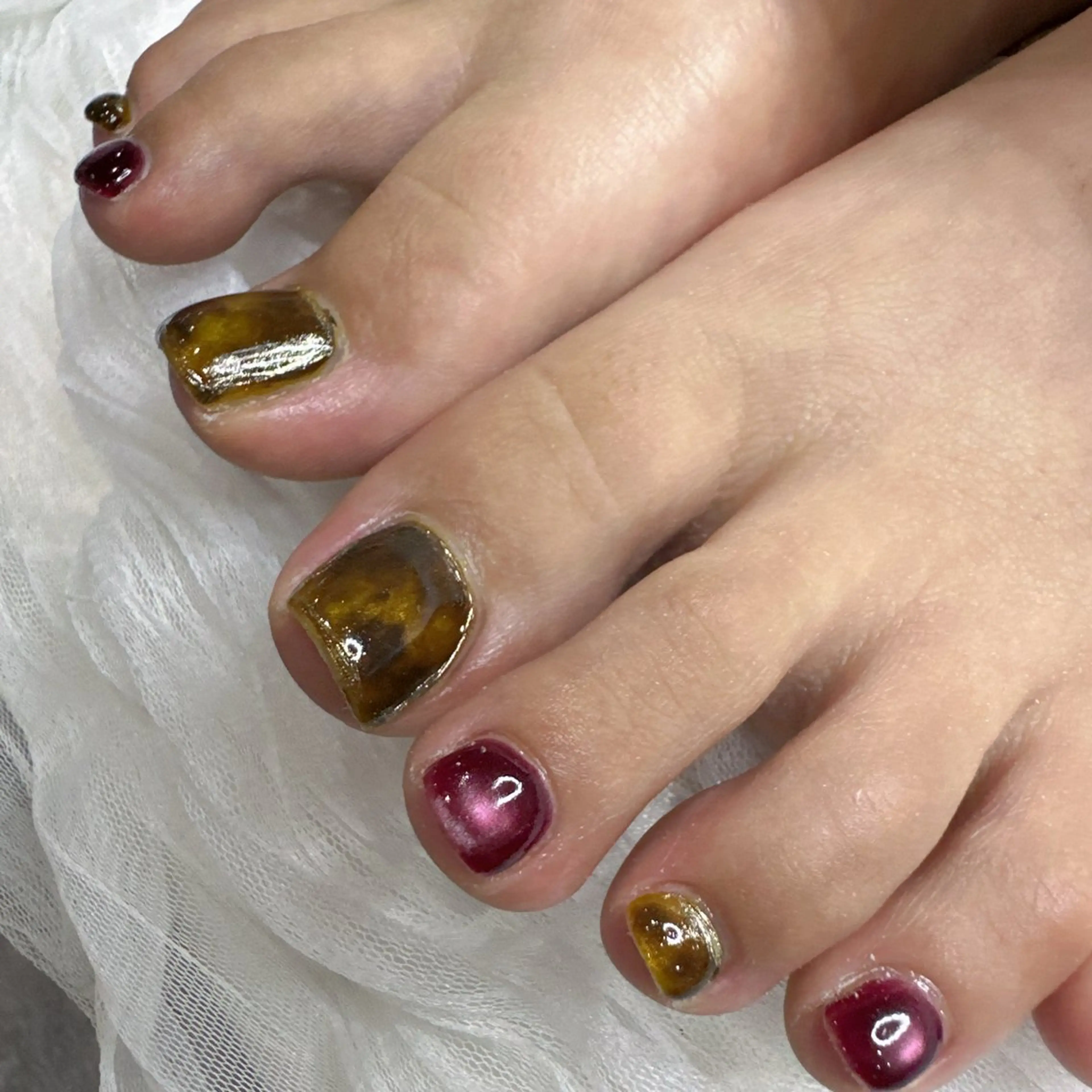 ネイル アートネイル フラッシュネイル フットネイル フレンチネイル ジェルネイル You&Me Miyuのネイルデザイン