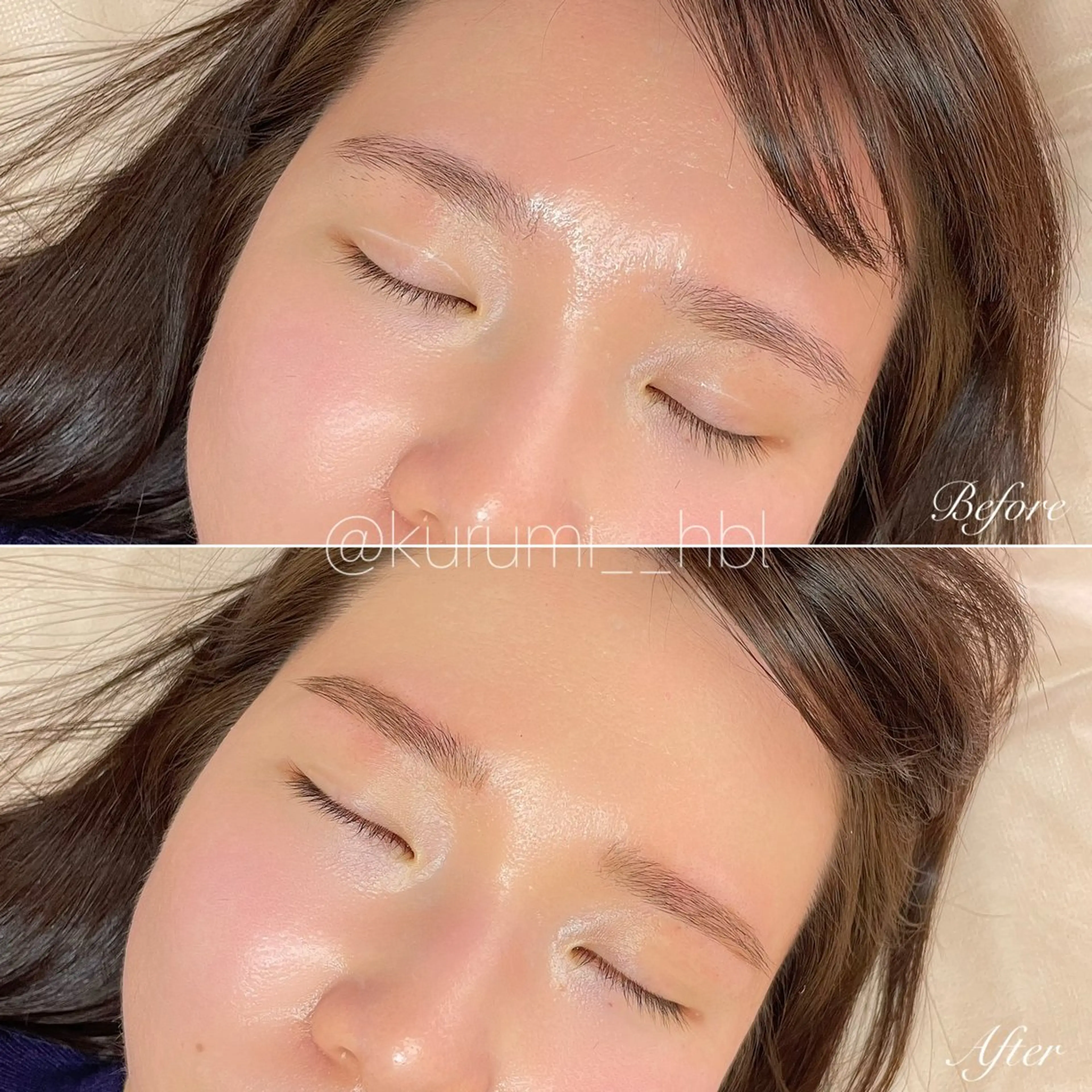 アイブロウ ハリウッドブロウリフト ワックス脱毛 眉毛屋さん クルミの眉毛・アイブロウイメージ