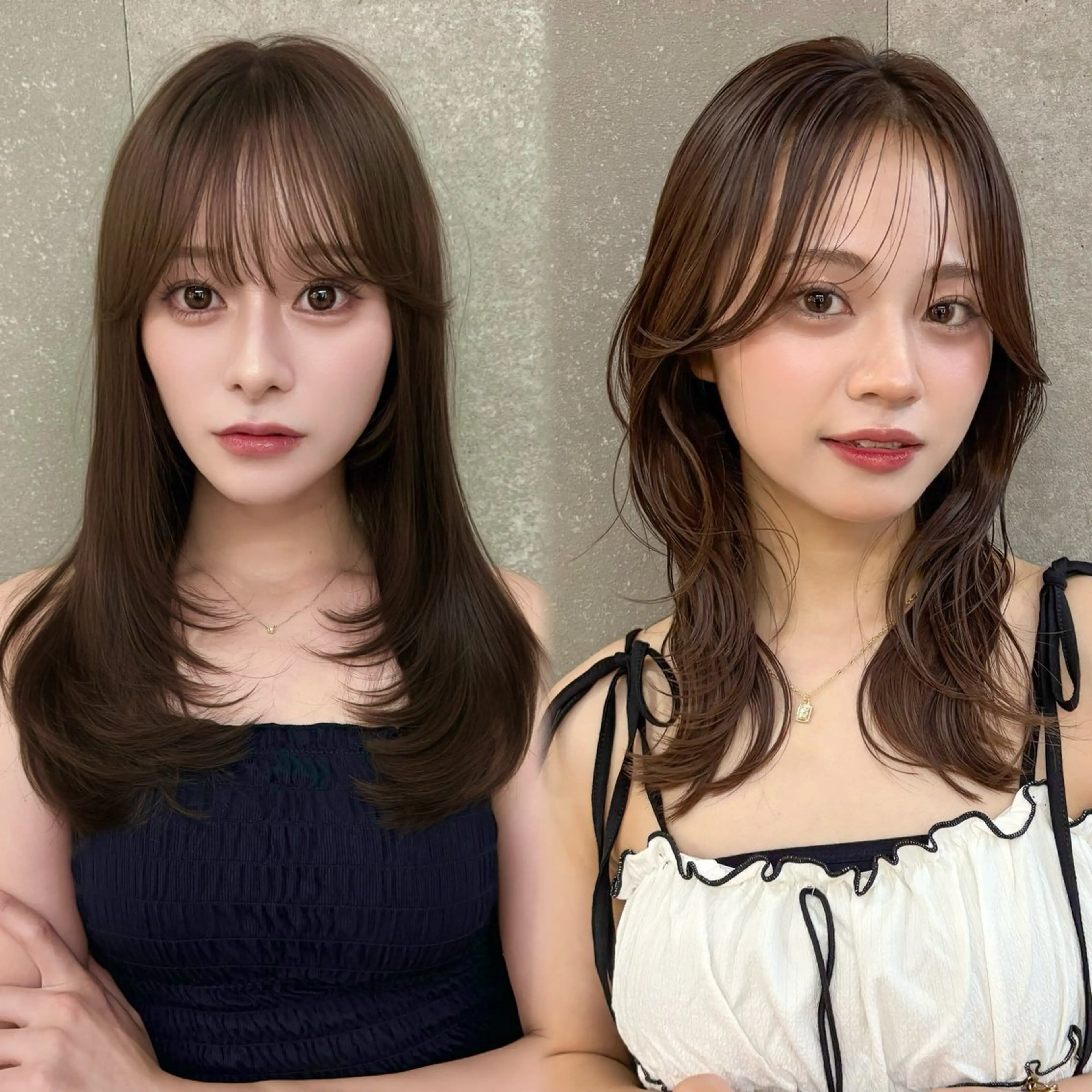 ロング レイヤーカット Lond ciel所属・レイヤー🇰🇷/ 韓国ヘア💎/月音のヘアスタイル