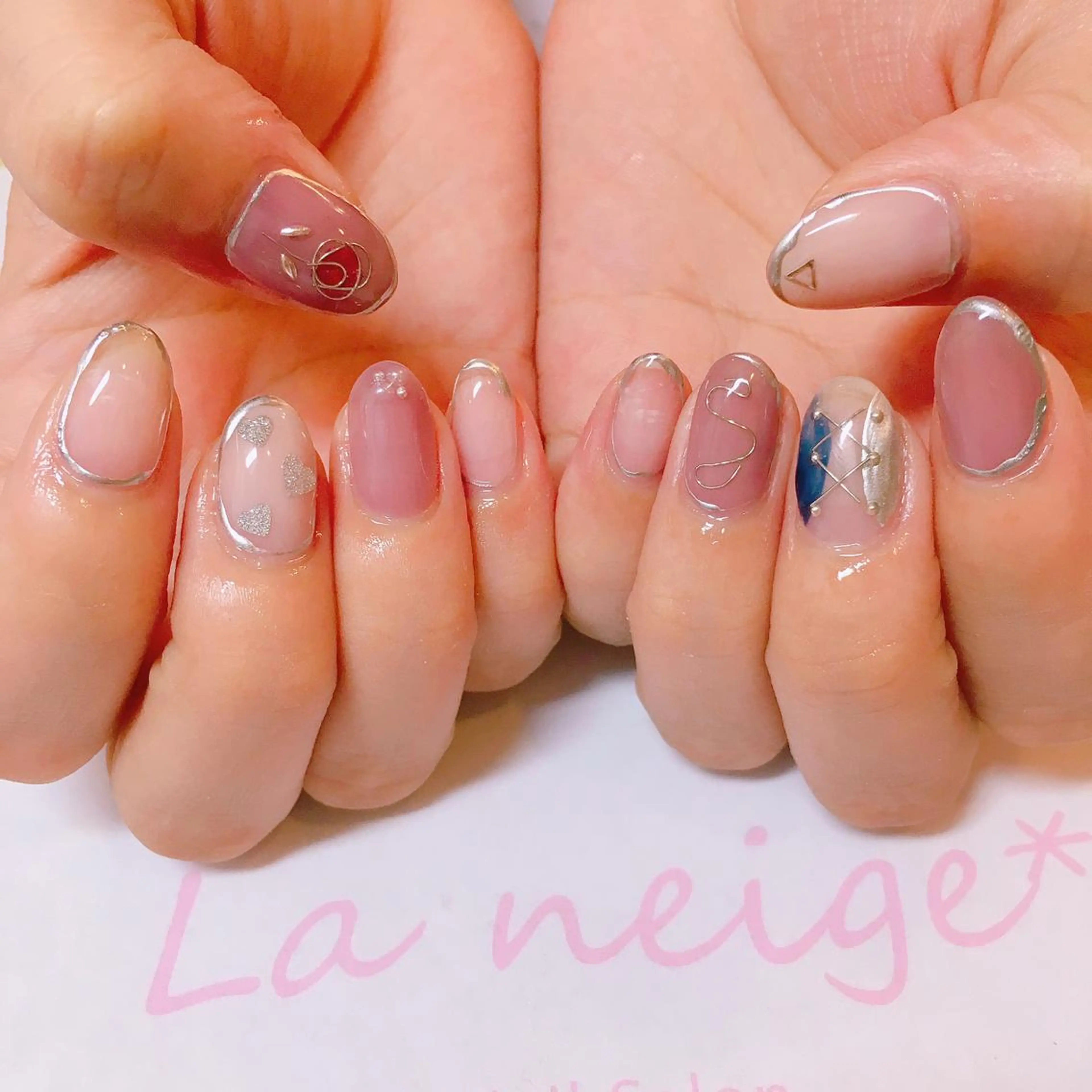 ネイル La neige* yuki 🥯🍑のネイルデザイン