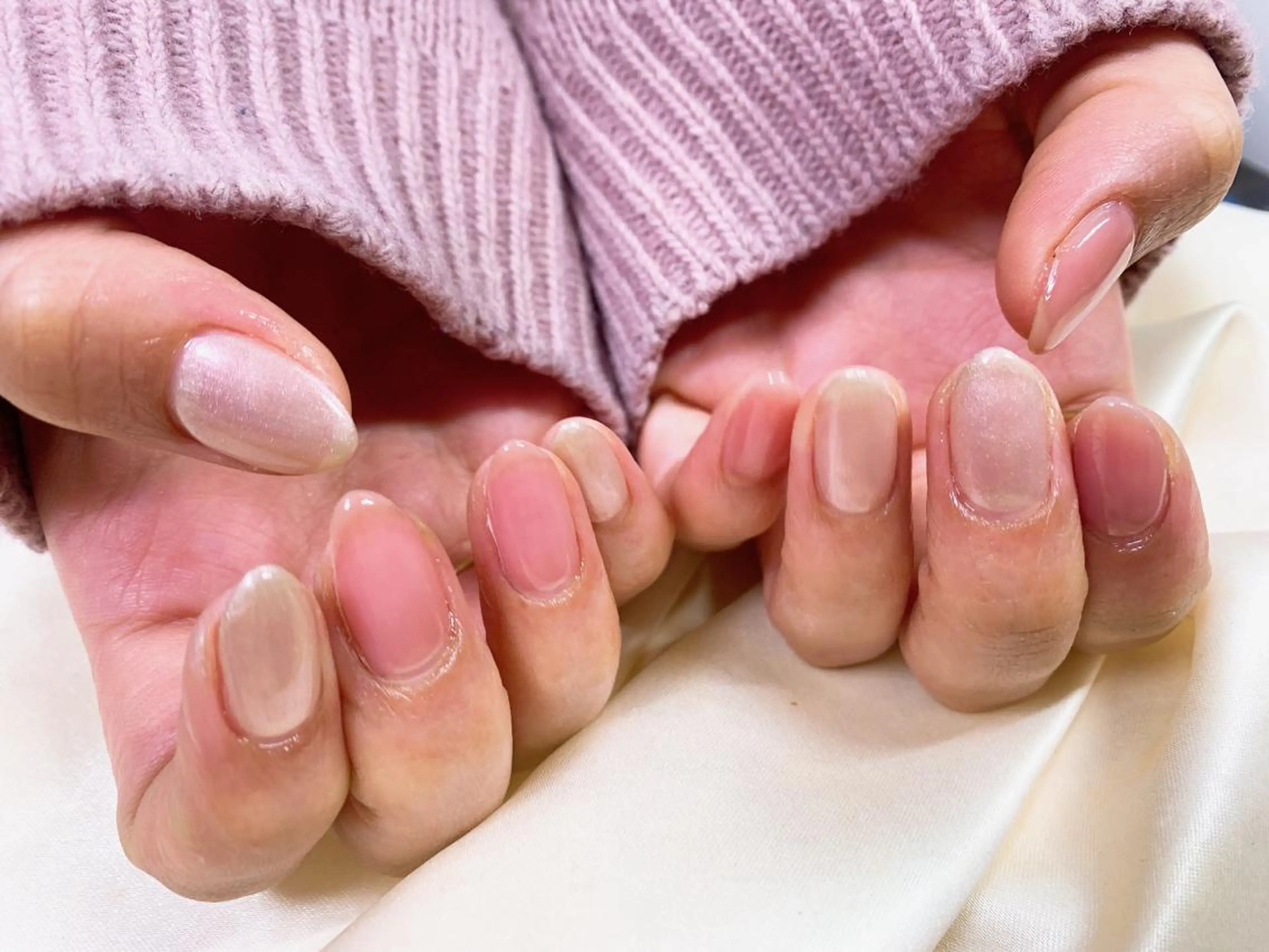 ネイル オーロラネイル フラワーネイル フットネイル フレンチネイル ジェルネイル kikinail 溝の口のネイルデザイン