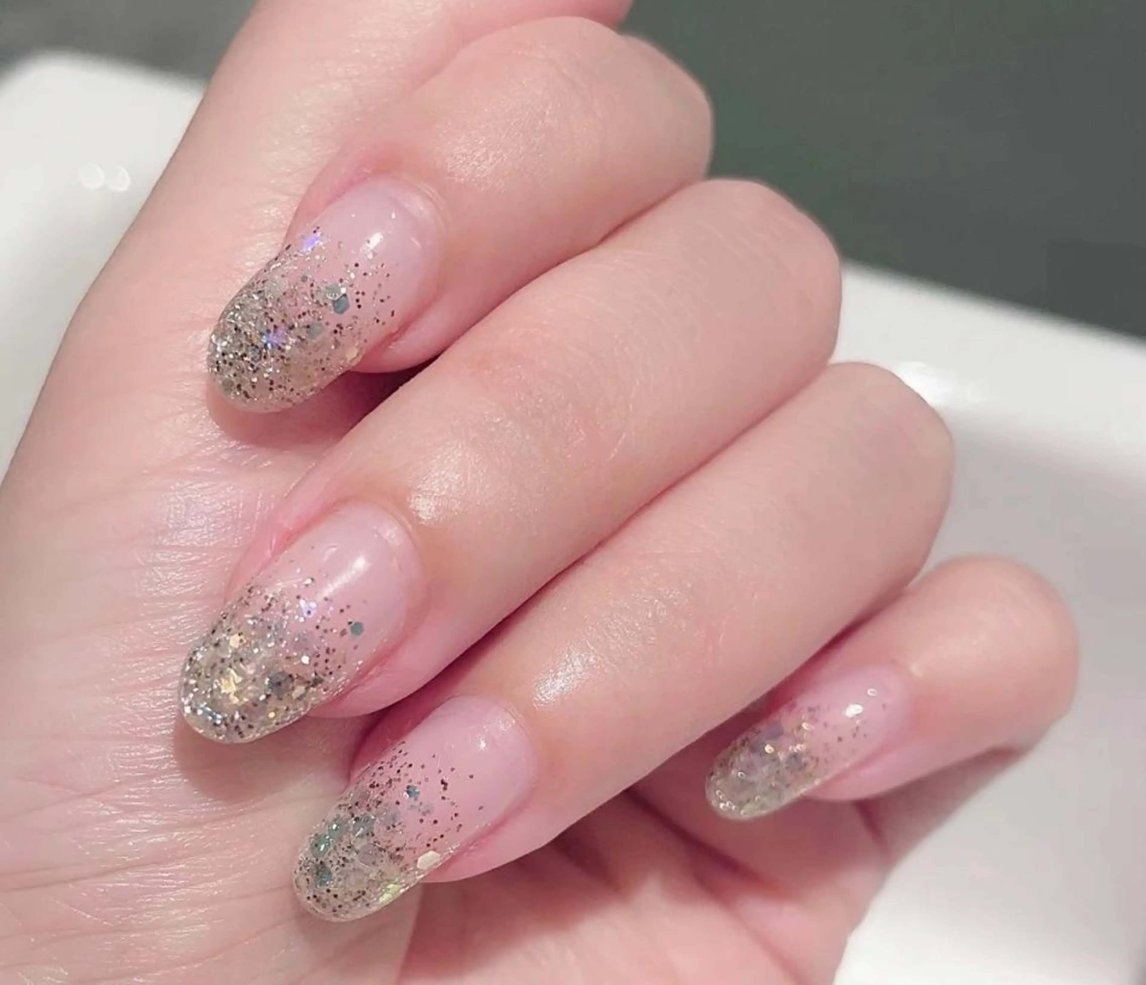 ラメグラ💅🏻オフ無料☆の写真