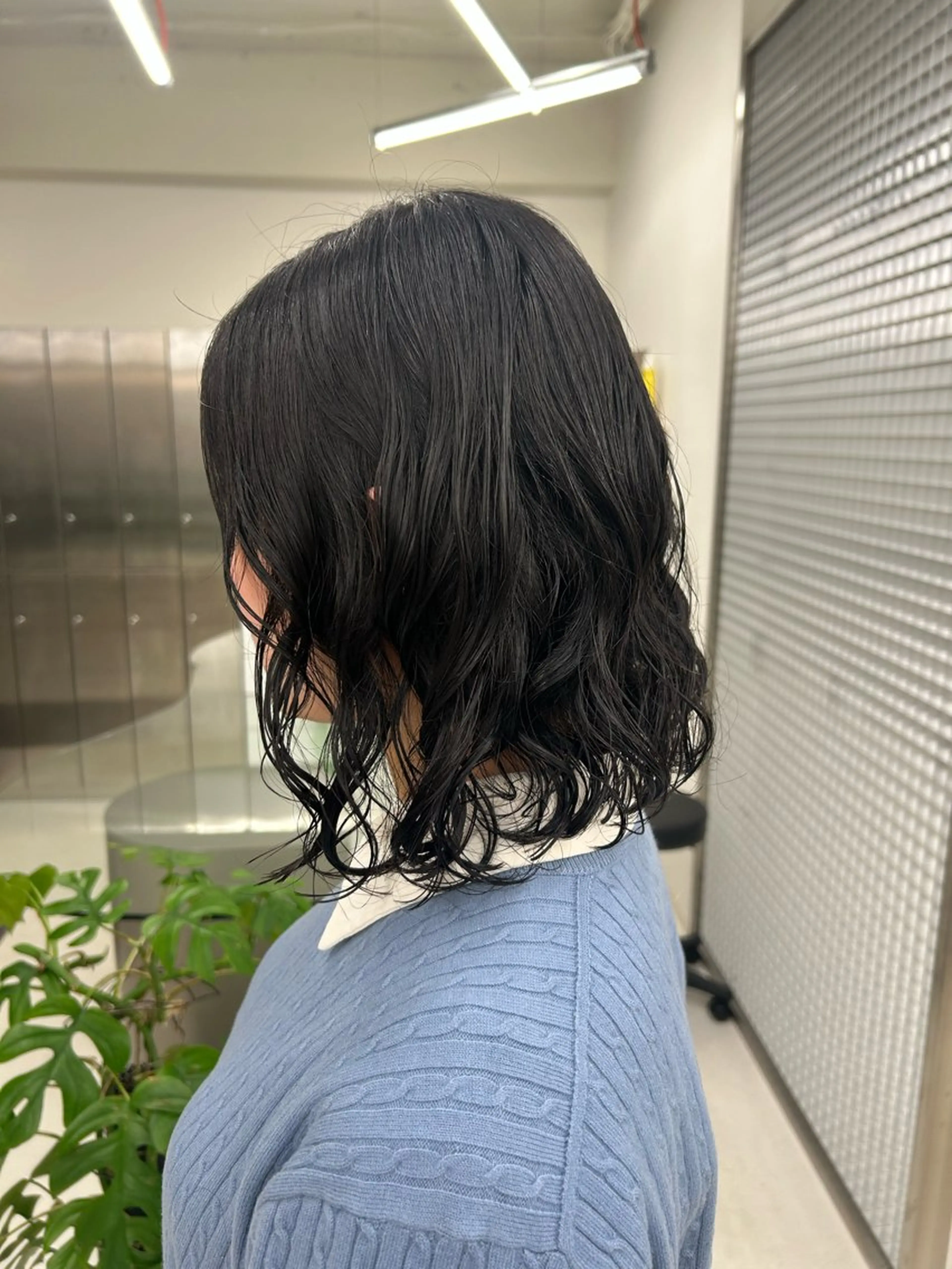 ミディアム パーマ パーマ コテ巻き風パーマ/ ボブパーマ/aobaのヘアスタイル