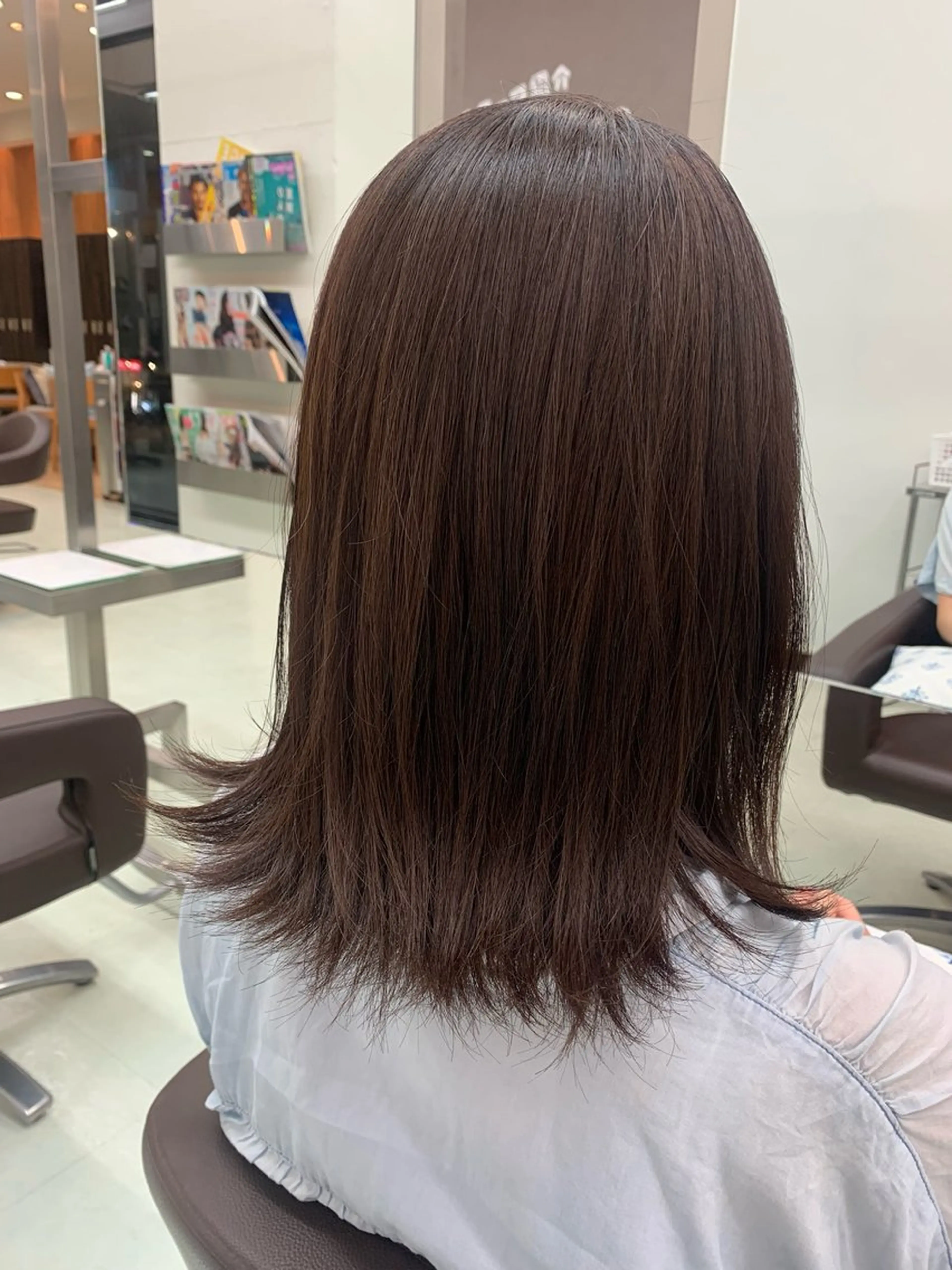 ミディアム カラー ブラウンカラー WILL西宮店所属・WILL西宮野崎琴水 /透明感カラーのヘアスタイル