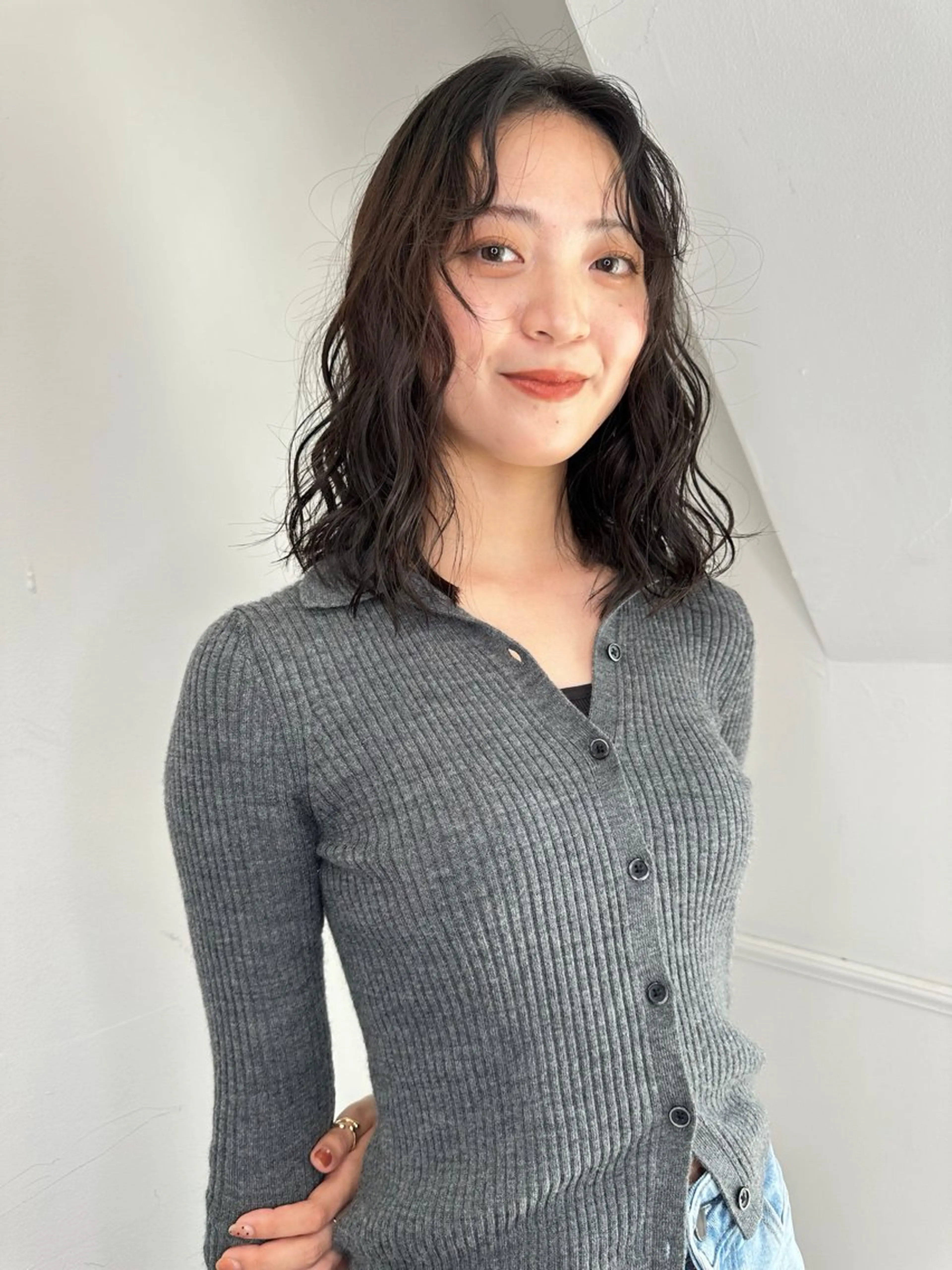 ミディアム パーマ ボブ・レイヤー支持 No.1/Ryokiのヘアスタイル