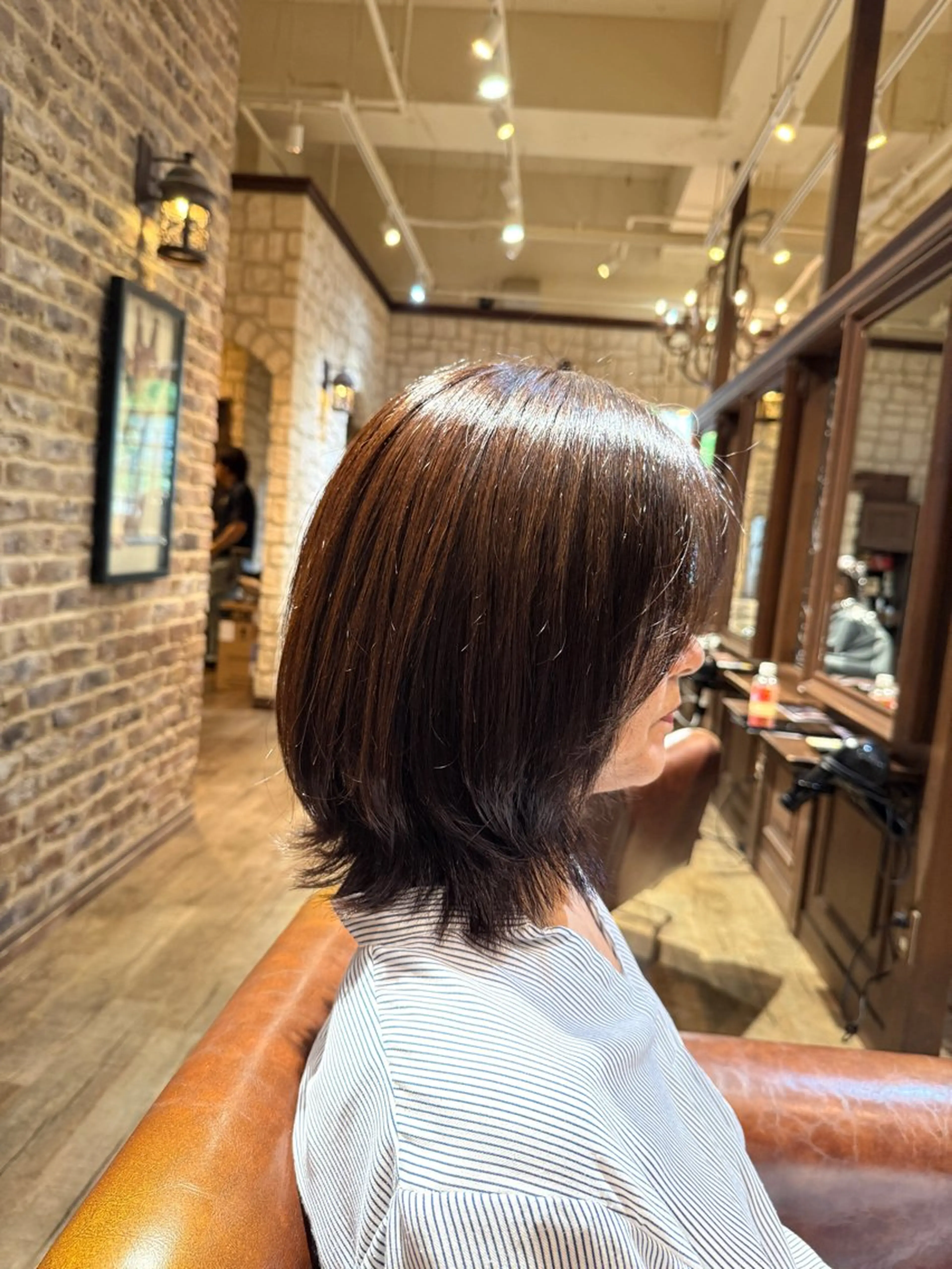 ミディアム ボブレイヤー ボブ レイヤーカット 💙加藤 凪桜💙のヘアスタイル