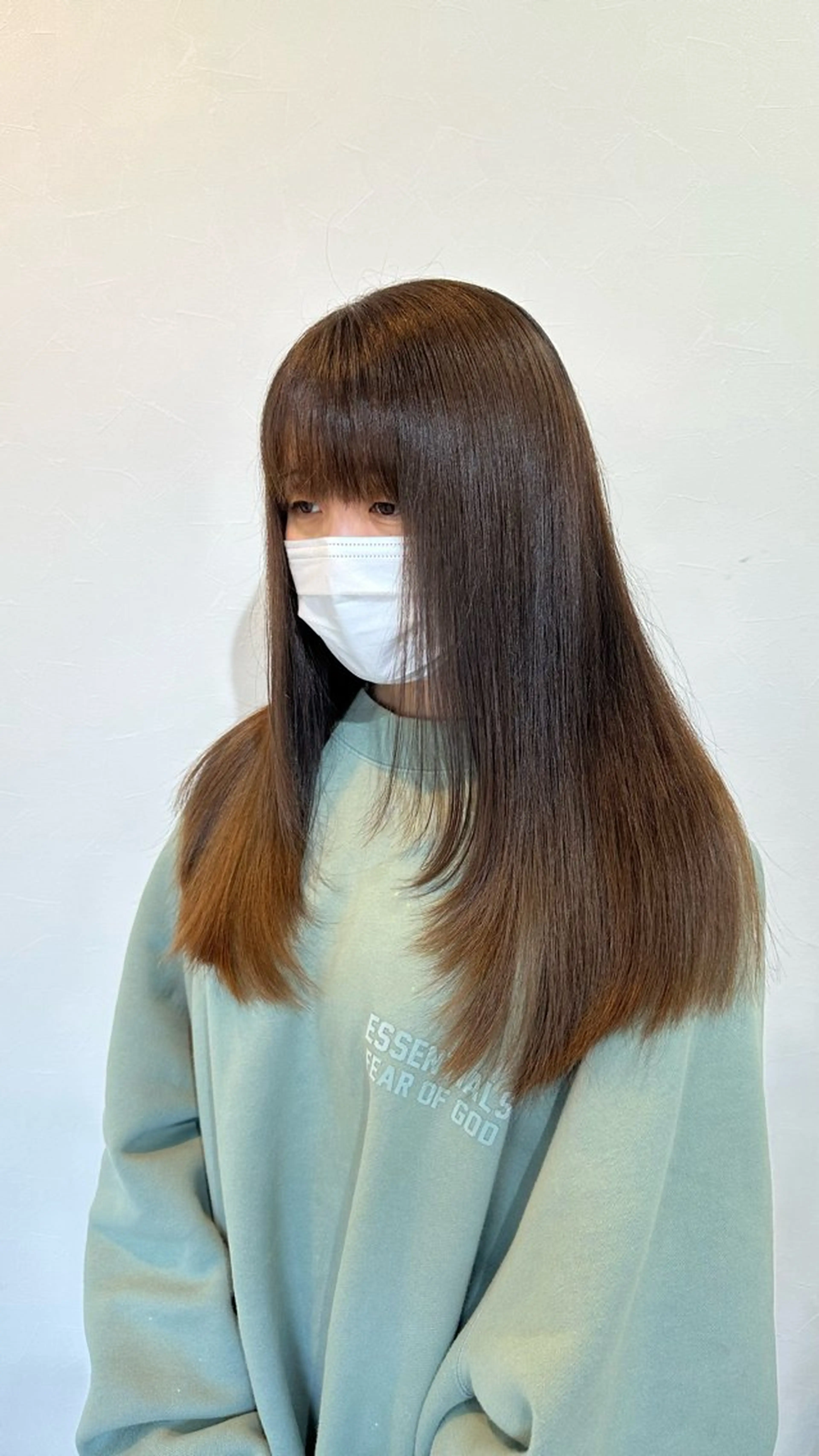 ロング レイヤーカット enrichミヤモト ヒロヤのヘアスタイル