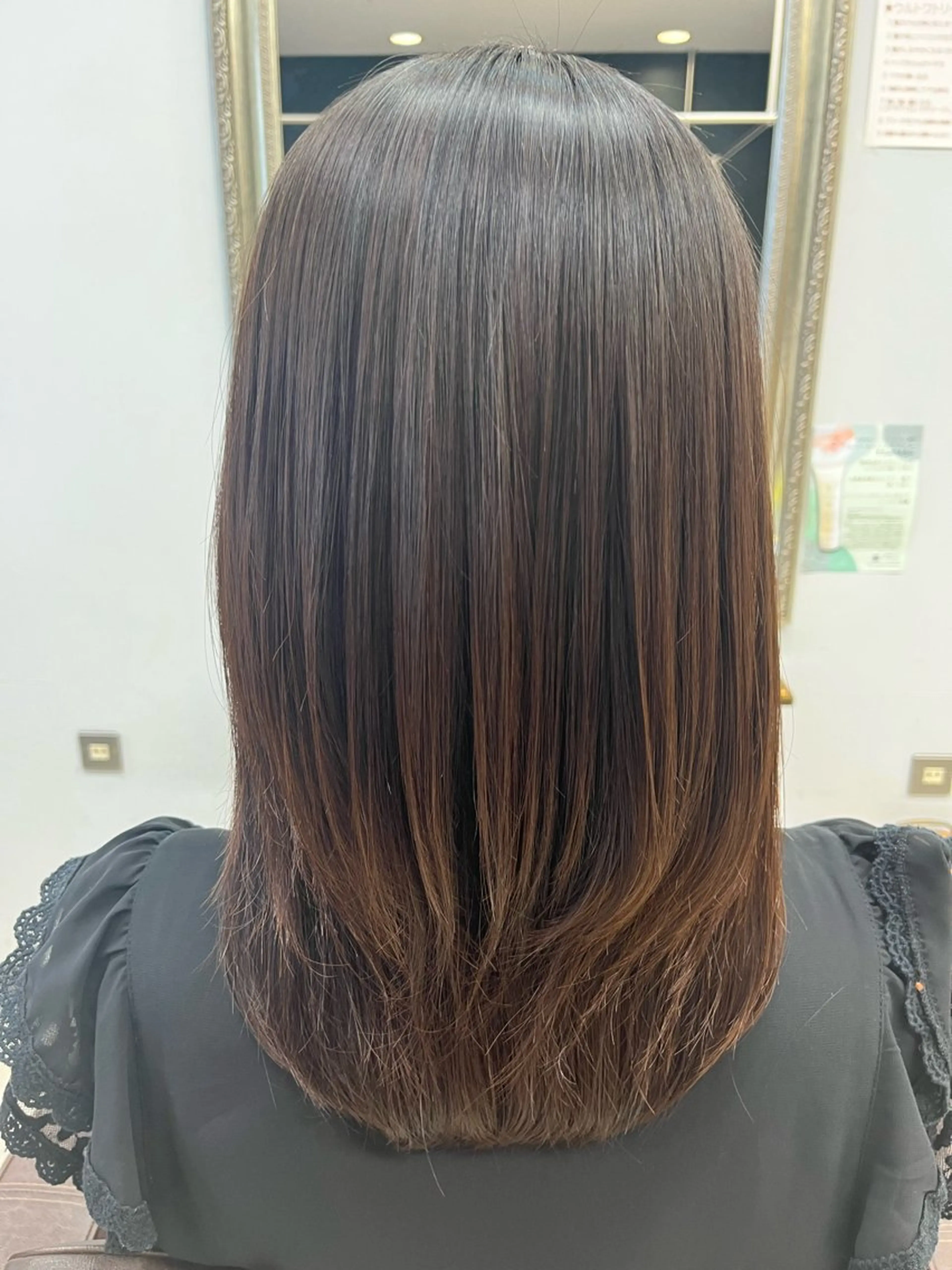 セミロング パーマ 縮毛矯正 ストレートパーマ 縮毛矯正 Crescere所属・小島 凜のヘアスタイル