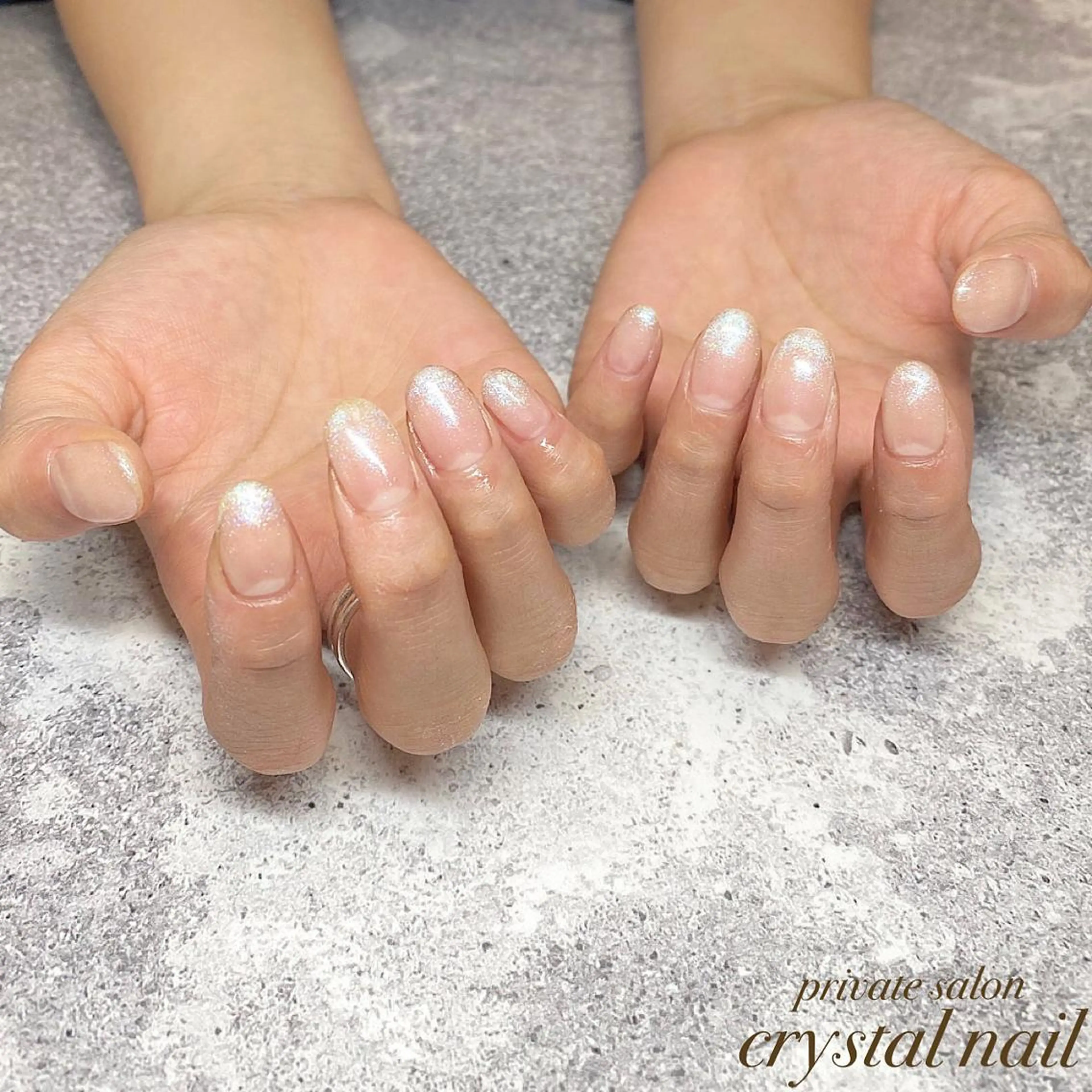 ネイル ラメ(グリッター) ラメグラデーション Crystal Nailのネイルデザイン