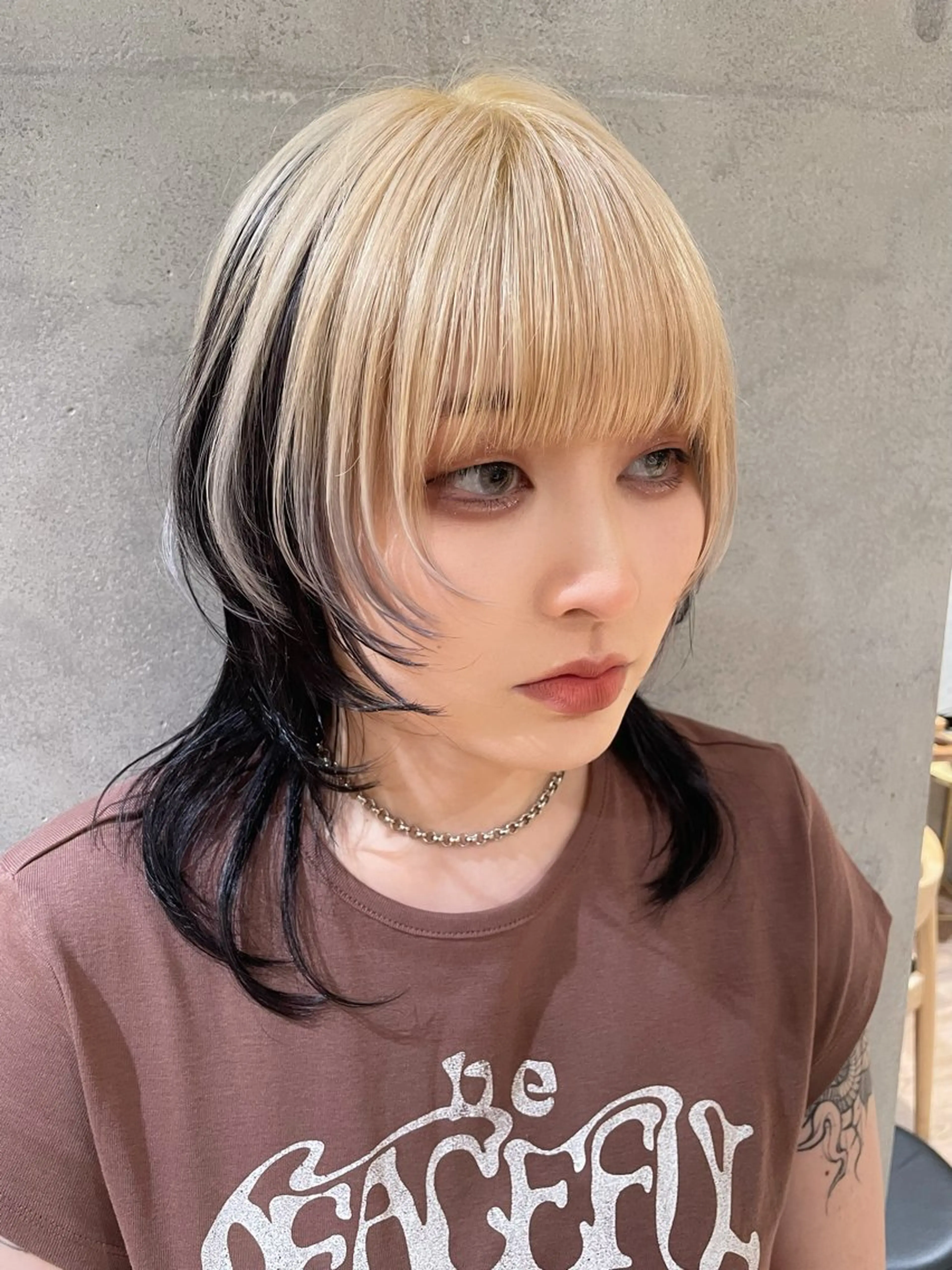 ミディアム カラー ヘアカラー Say. Reeのヘアスタイル