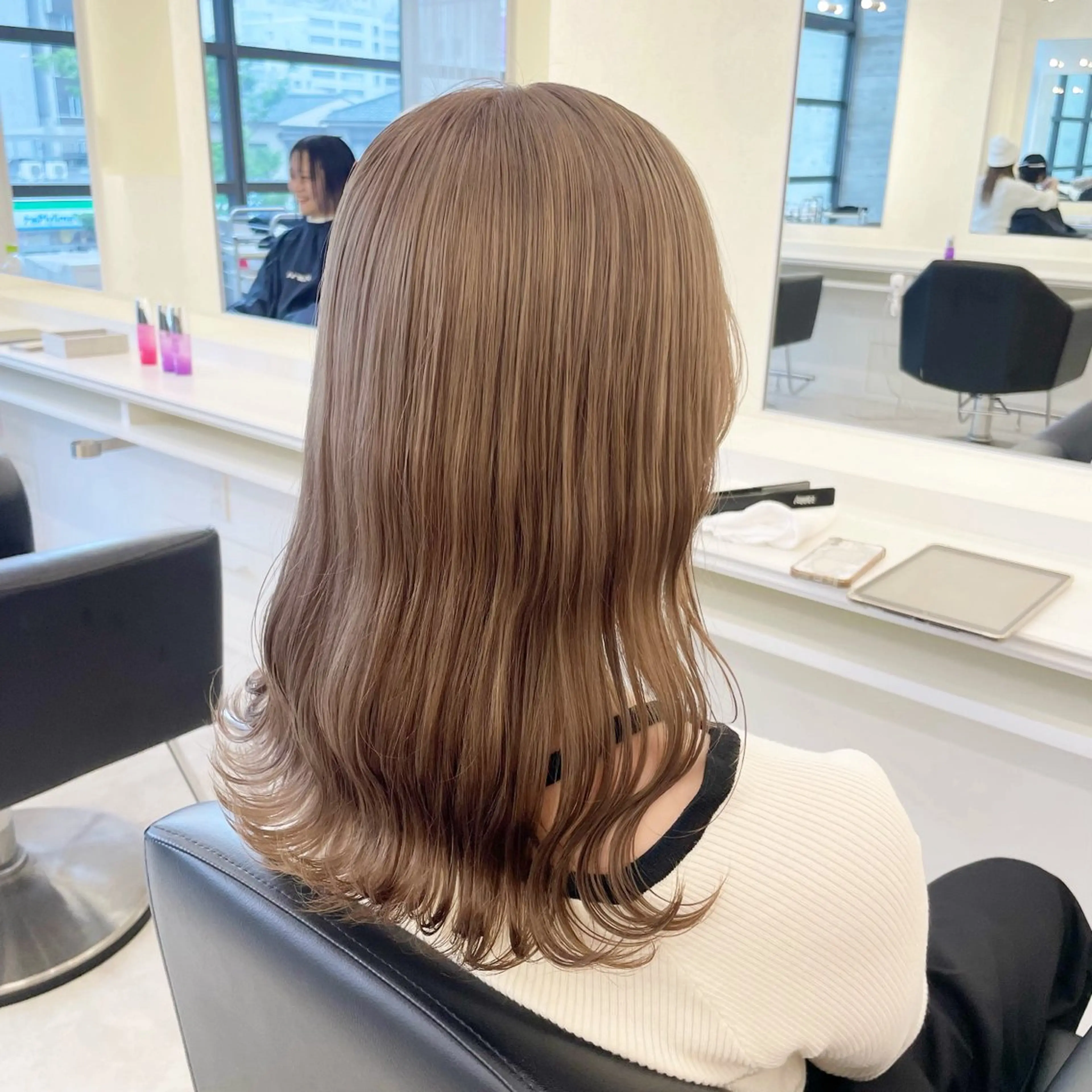 セミロング ParveMix いしいまお🌼のヘアスタイル