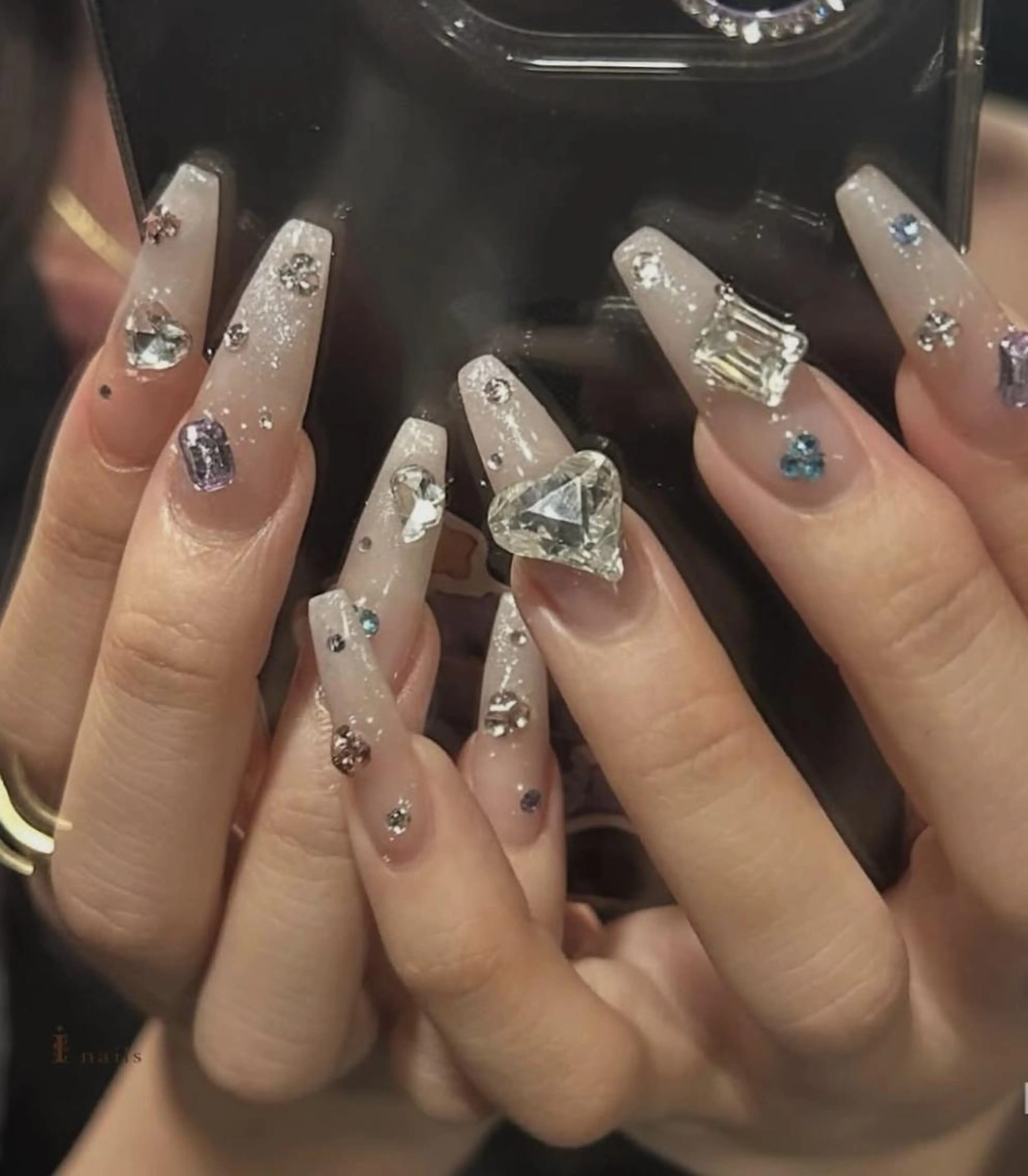 チップ長さ出し10本マグネットワンカラー＋パーツ付け放題💅の写真